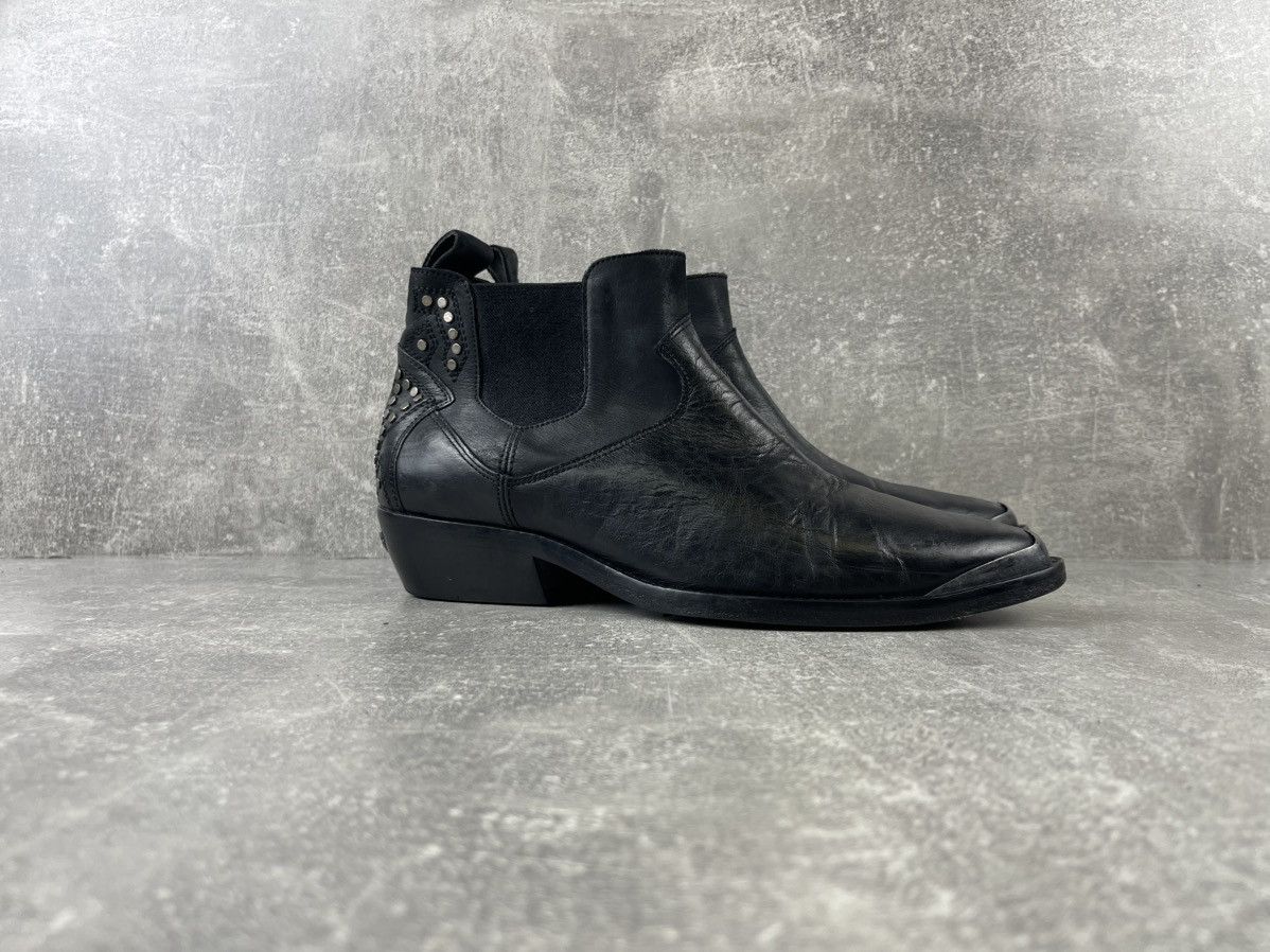 Zadig & Voltaire Zadig & Voltaire Stainless Steel Dot Toe Leather Boots Size US 8 / IT 38 - 2 Thumbnail