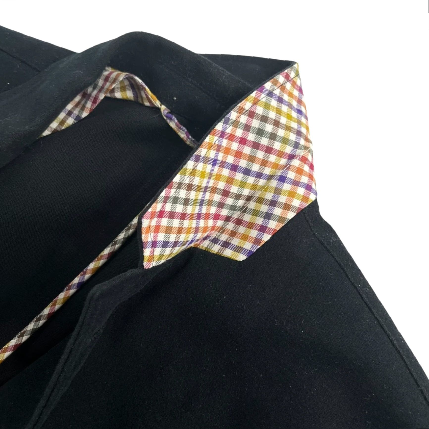 Charles Tyrwhitt Charles Tyrwhitt Blazer Jacket Men’s 40R 100% Cotton Flannel Black Two-Button Double-Vented Notch Lapel House Casual Formal Vintage No Size 40R - 3 Thumbnail