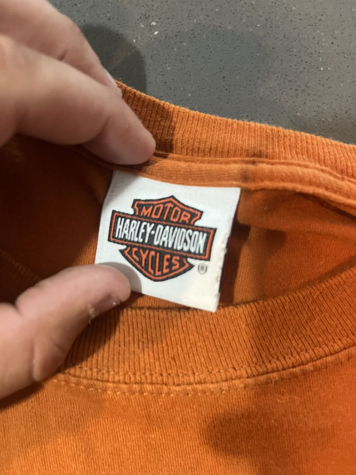 Harley Davidson Orange Harley Davidson shirt Size US L / EU 52-54 / 3 - 4 Thumbnail