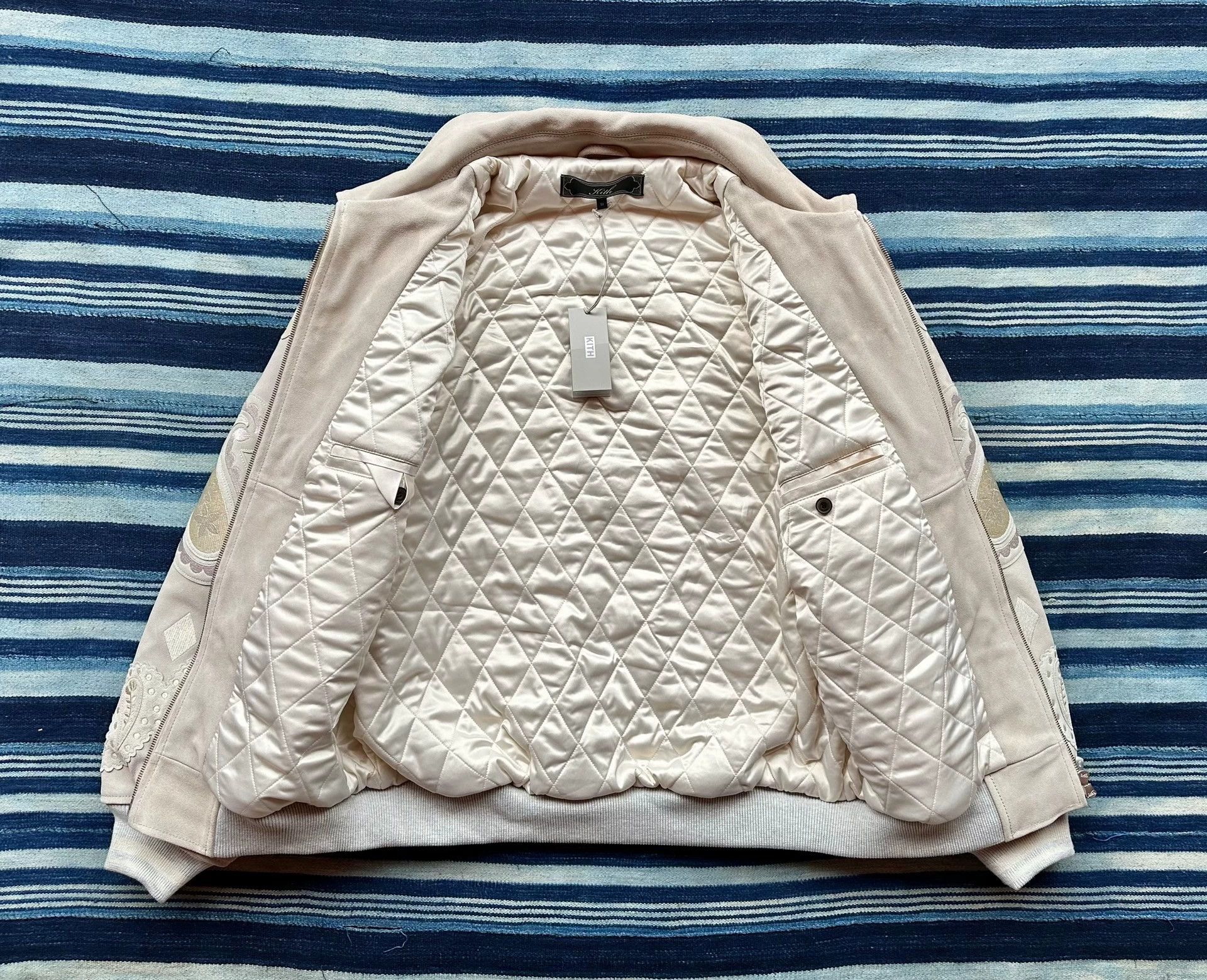 Kith Kith Lamont Coaches Jacket Sand Leather Suede Embroidered Size US M / EU 48-50 / 2 - 4 Thumbnail