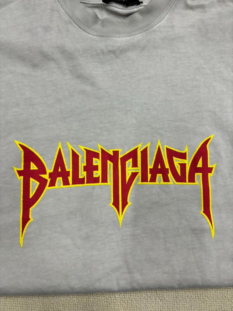 Balenciaga Balenciaga SS22 Metallica Rock Band Lightning Short Sleeves Size US S / EU 44-46 / 1 - 4 Thumbnail