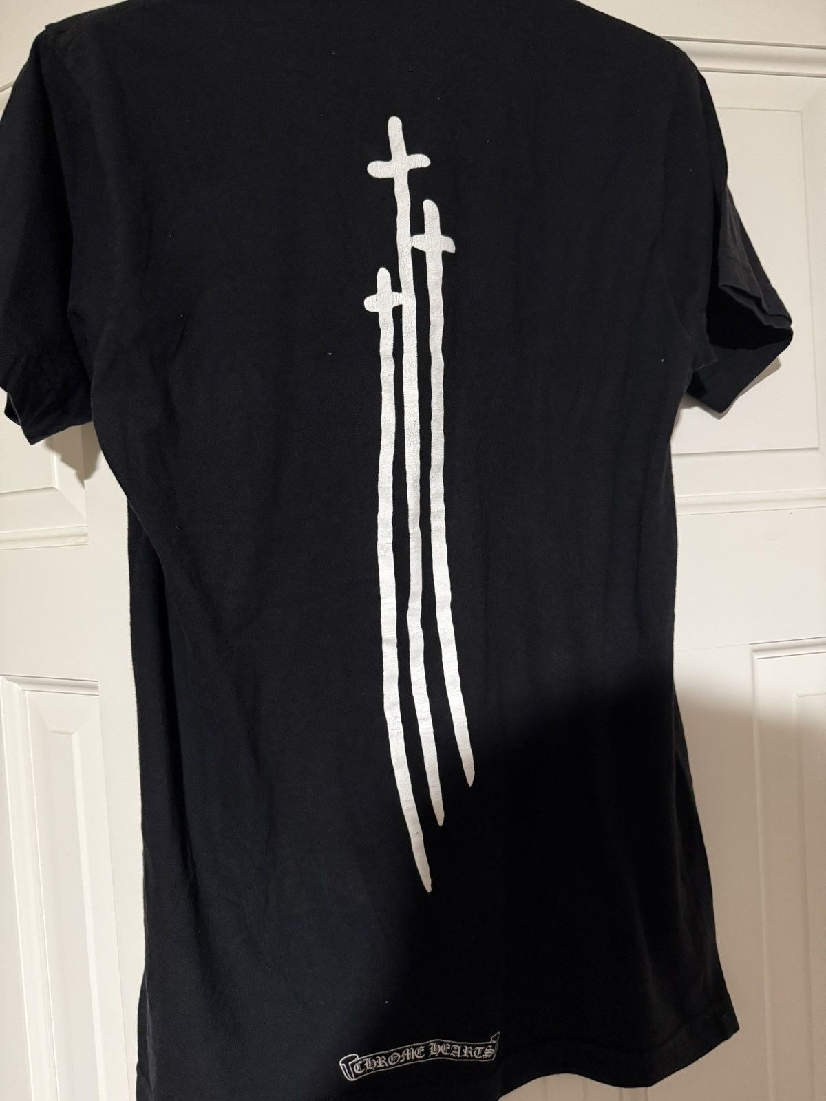 Chrome Hearts Chrome Hearts Black/White RS3 Cross T-Shirt Size US S / EU 44-46 / 1 - 3 Thumbnail