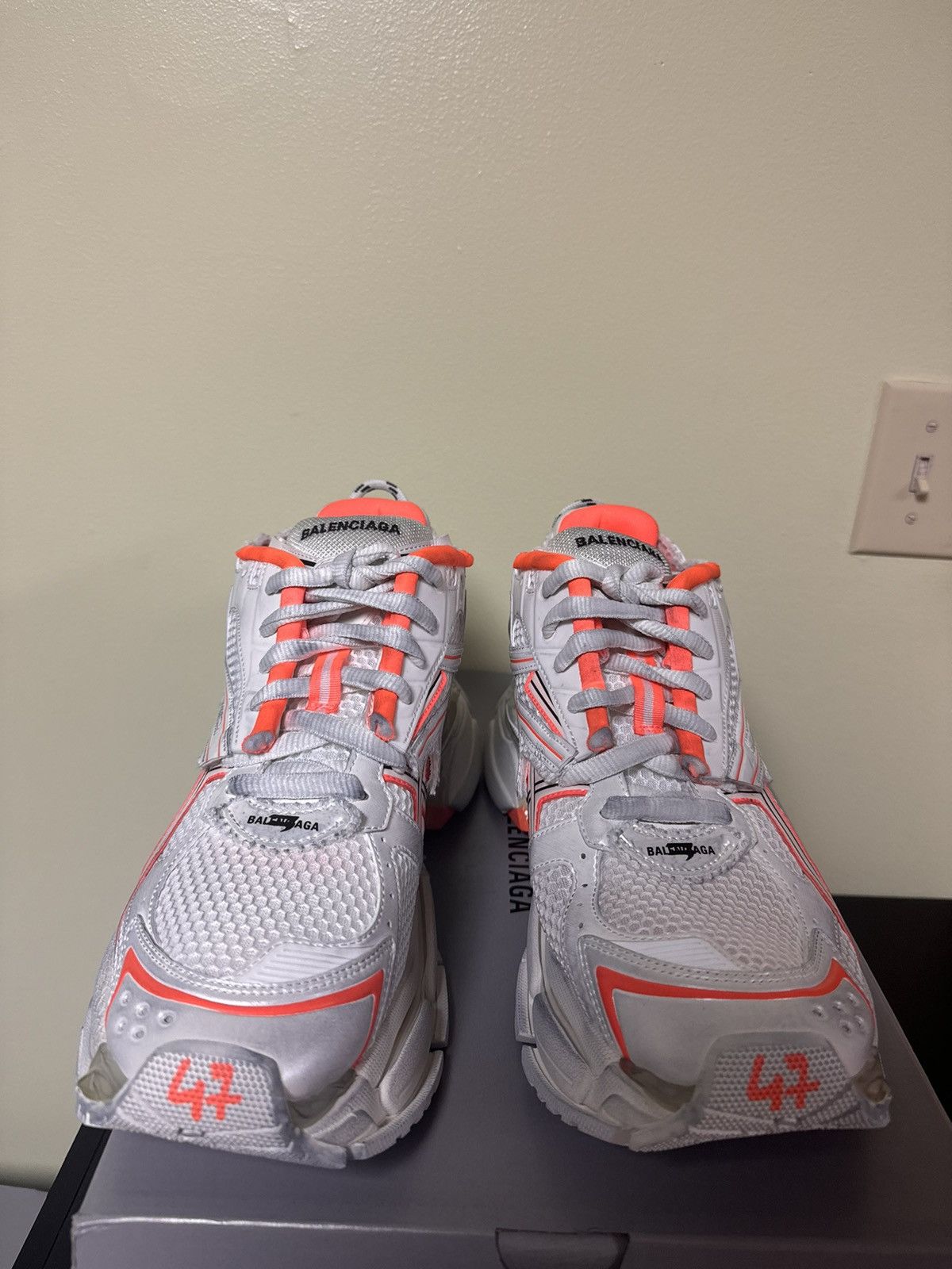 Balenciaga Balenciaga White Orange runner 47 Size US 14 / EU 47 - 2 Thumbnail