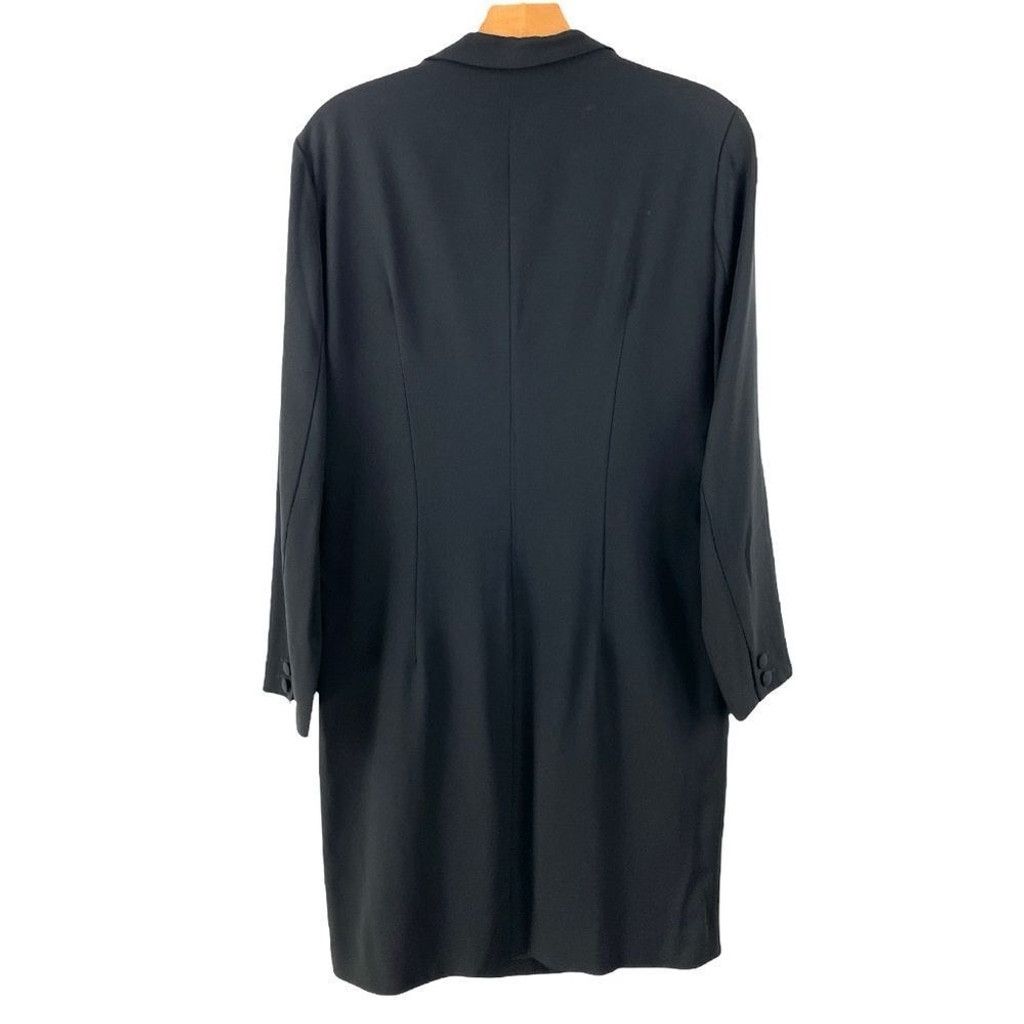 Giorgio Armani Vtg 90s Giorgio Armani Le Collezioni Black Suit Dress 10 Size L / US 10 / IT 46 - 3 Thumbnail