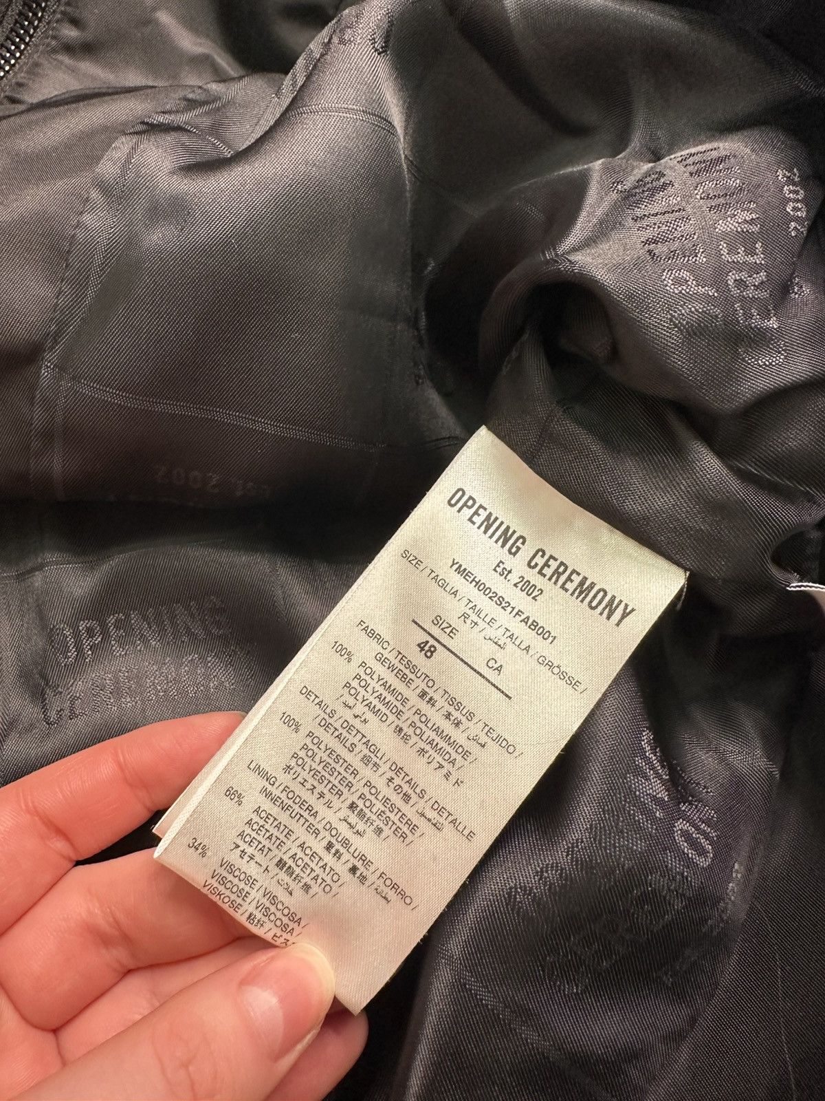Opening Ceremony rose black jacket
