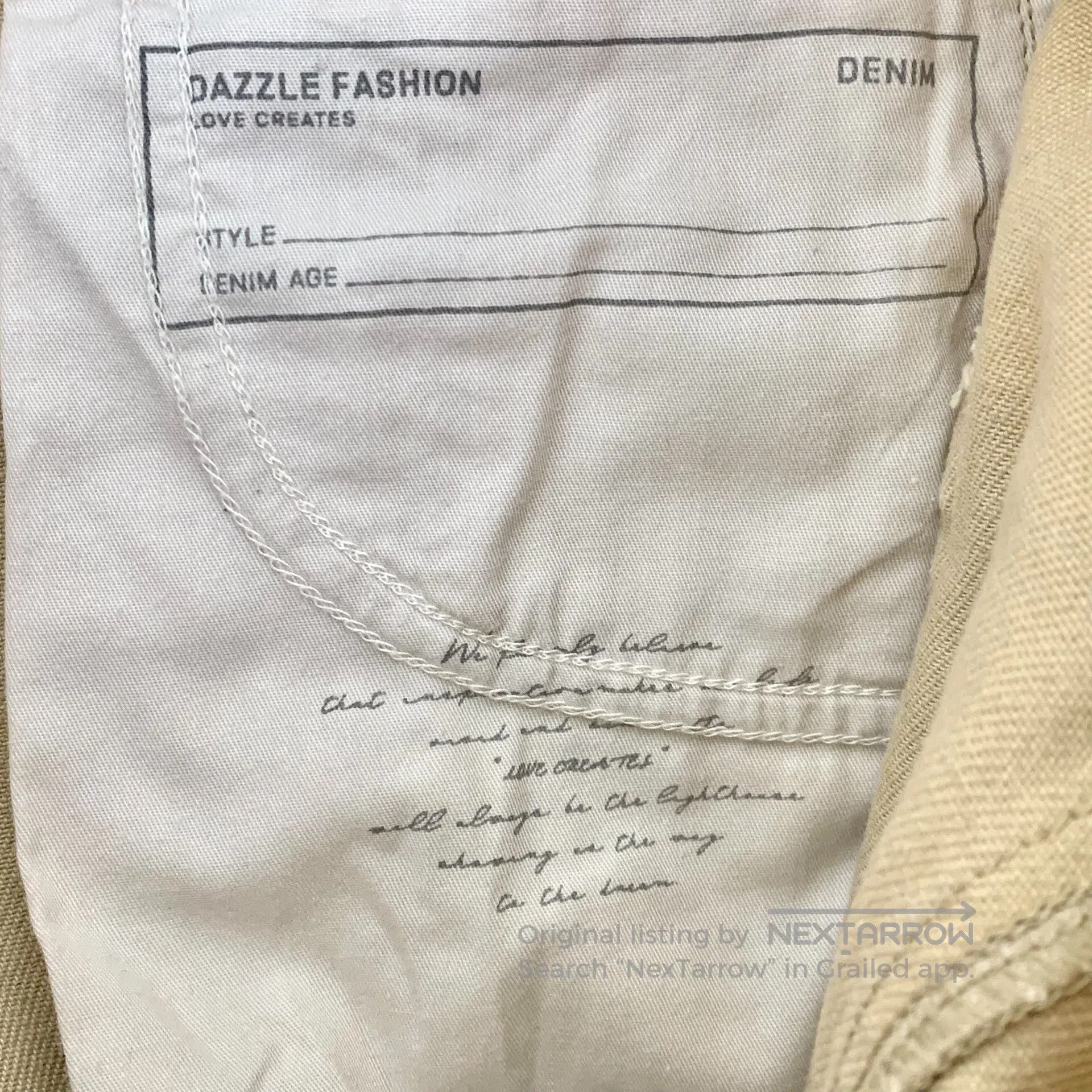 Other DAZZLE size XS Khaki Cotton Casual Work Pants| Size US 27 - 8 Thumbnail
