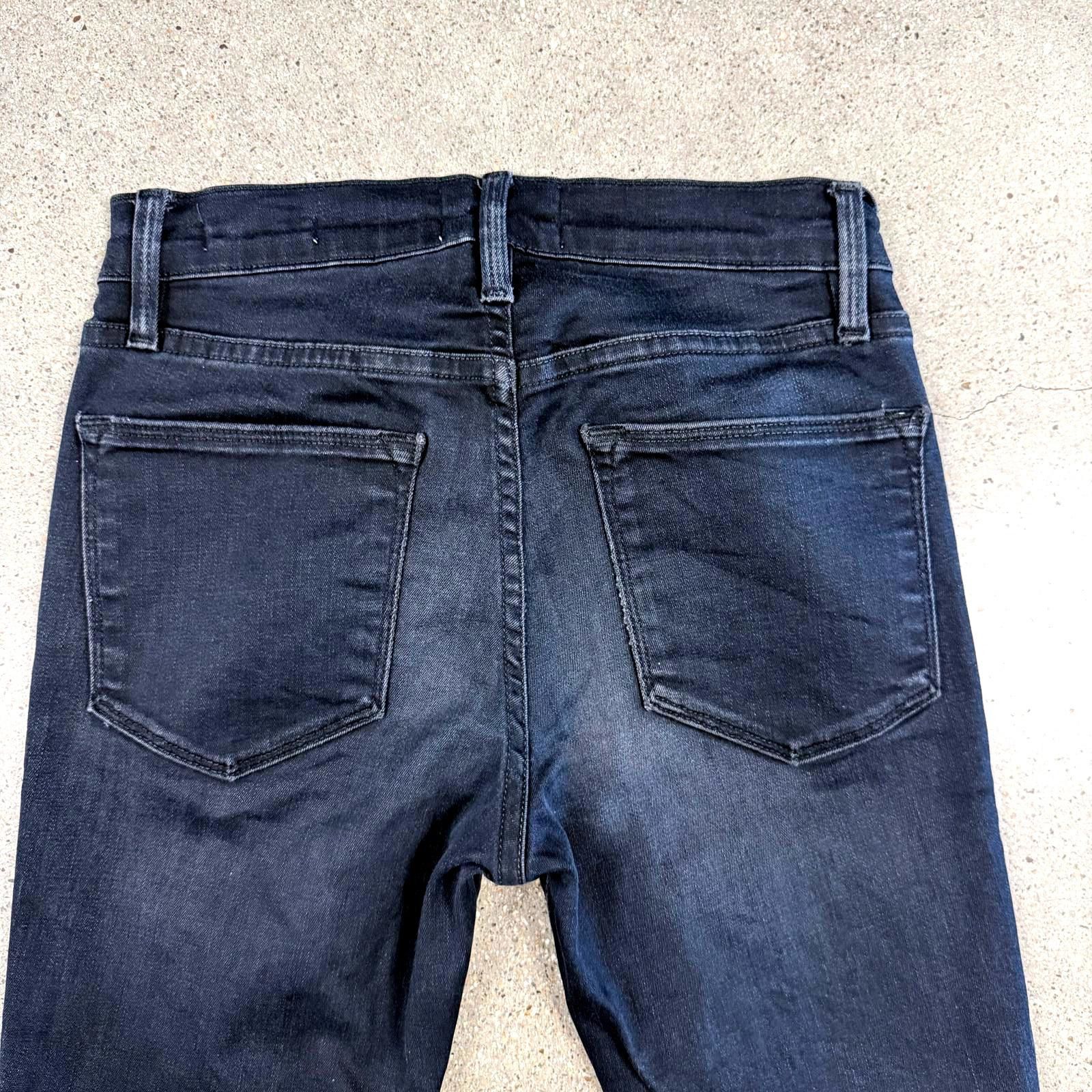 Frame FRAME Denim Le High Skinny Jean - Dark Indigo Wash - 25 Size 25" / US 0 / IT 36 - 6 Thumbnail