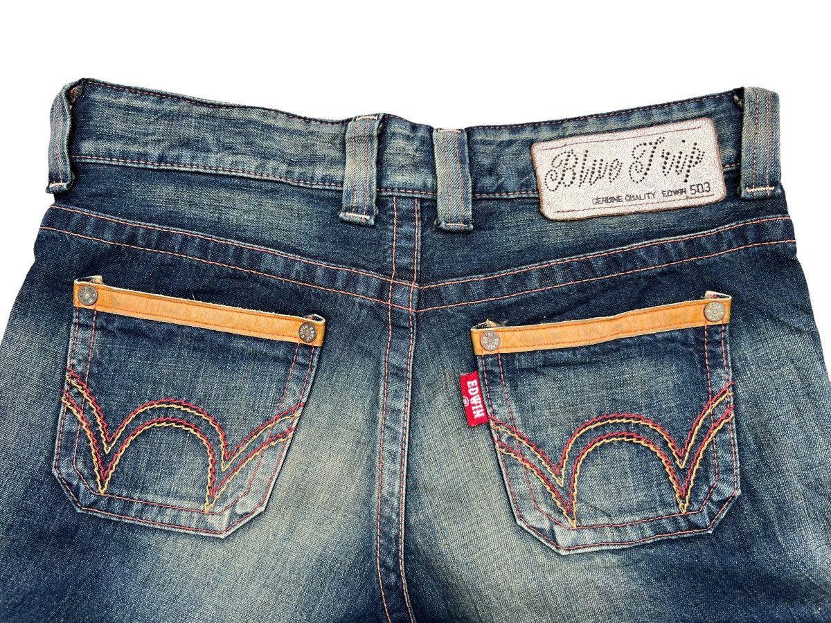 Edwin Vtg Edwin Blue Trip Mudwash Bootcut Denim Jeans 34x33 Size 34" / US 12 / IT 48 - 7 Thumbnail