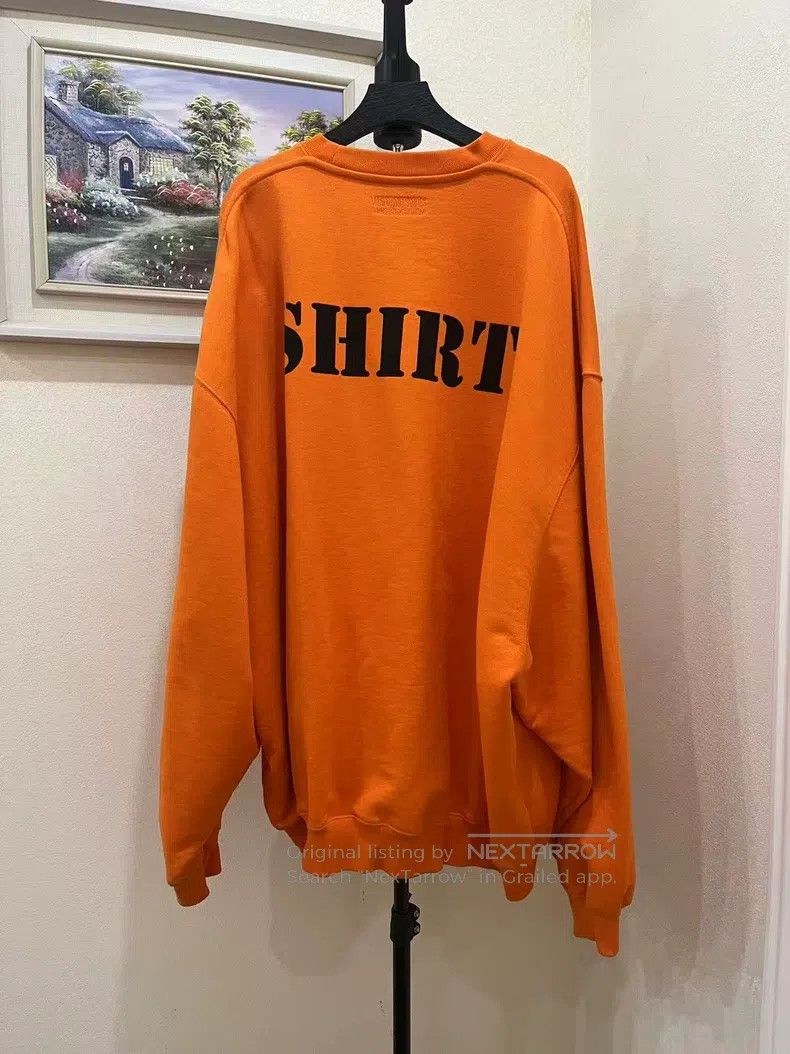 Vetements VETEMENTS Orange Sweatshirt Size US XS / EU 42 / 0 - 2 Thumbnail
