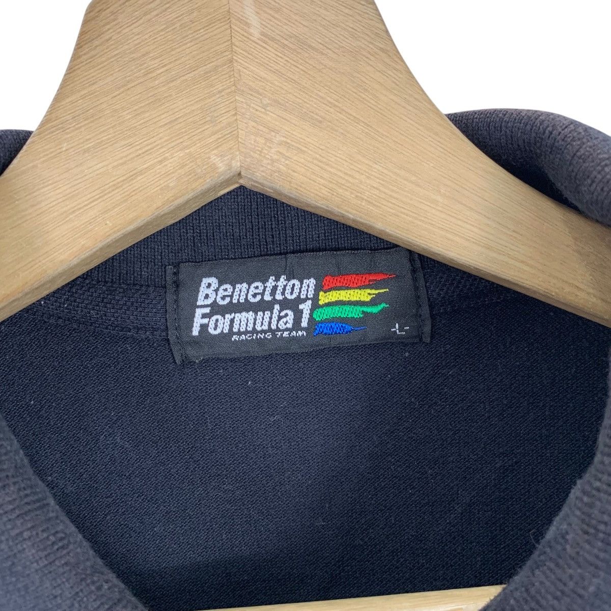 Benetton Vintage BENETTON FORMULA 1 Racing Team Polo Tee Shirt Top Size US L / EU 52-54 / 3 - 7 Thumbnail