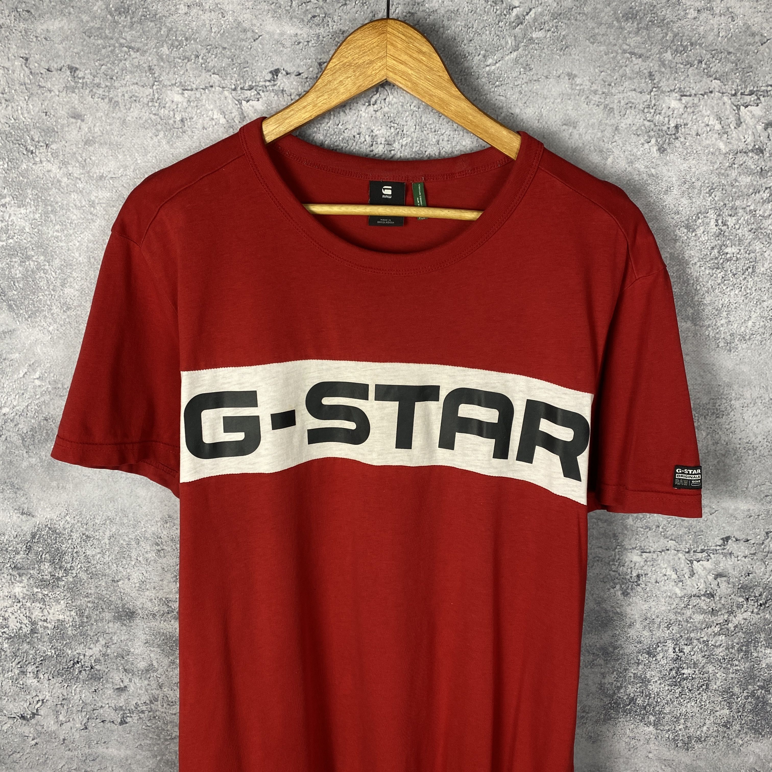 G-Star G Star Raw Tee Men's Size M Red Short Sleeve Size US M / EU 48-50 / 2 - 2 Thumbnail