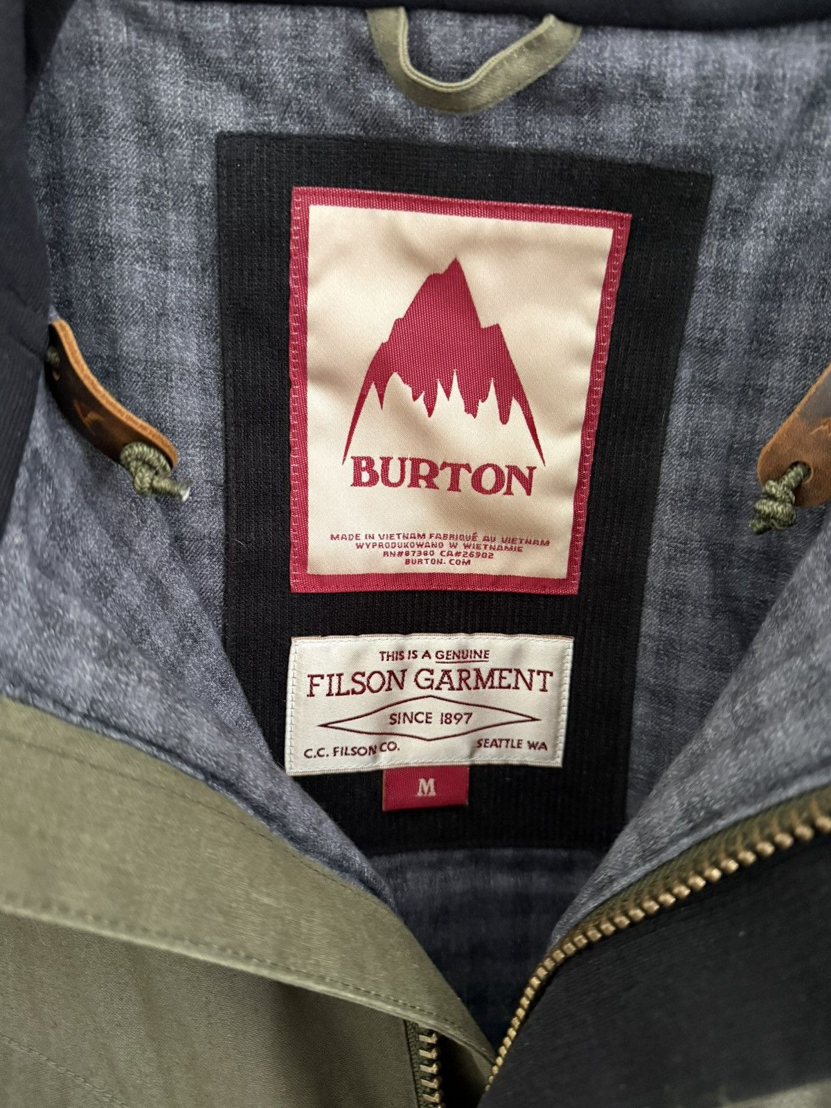 Burton Burton x Filson Frontier Ski & Snowboard Jacket Size US M / EU 48-50 / 2 - 4 Thumbnail