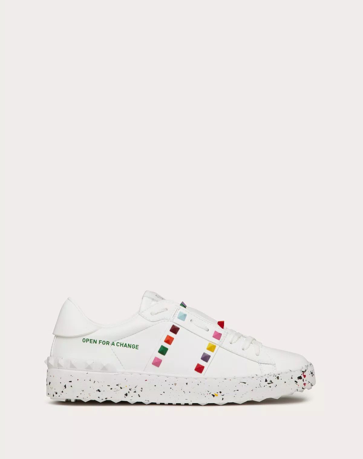 Valentino o1s1wg110625 Open For A Change Sneaker in White Size US 8 / IT 38 - 1 Thumbnail