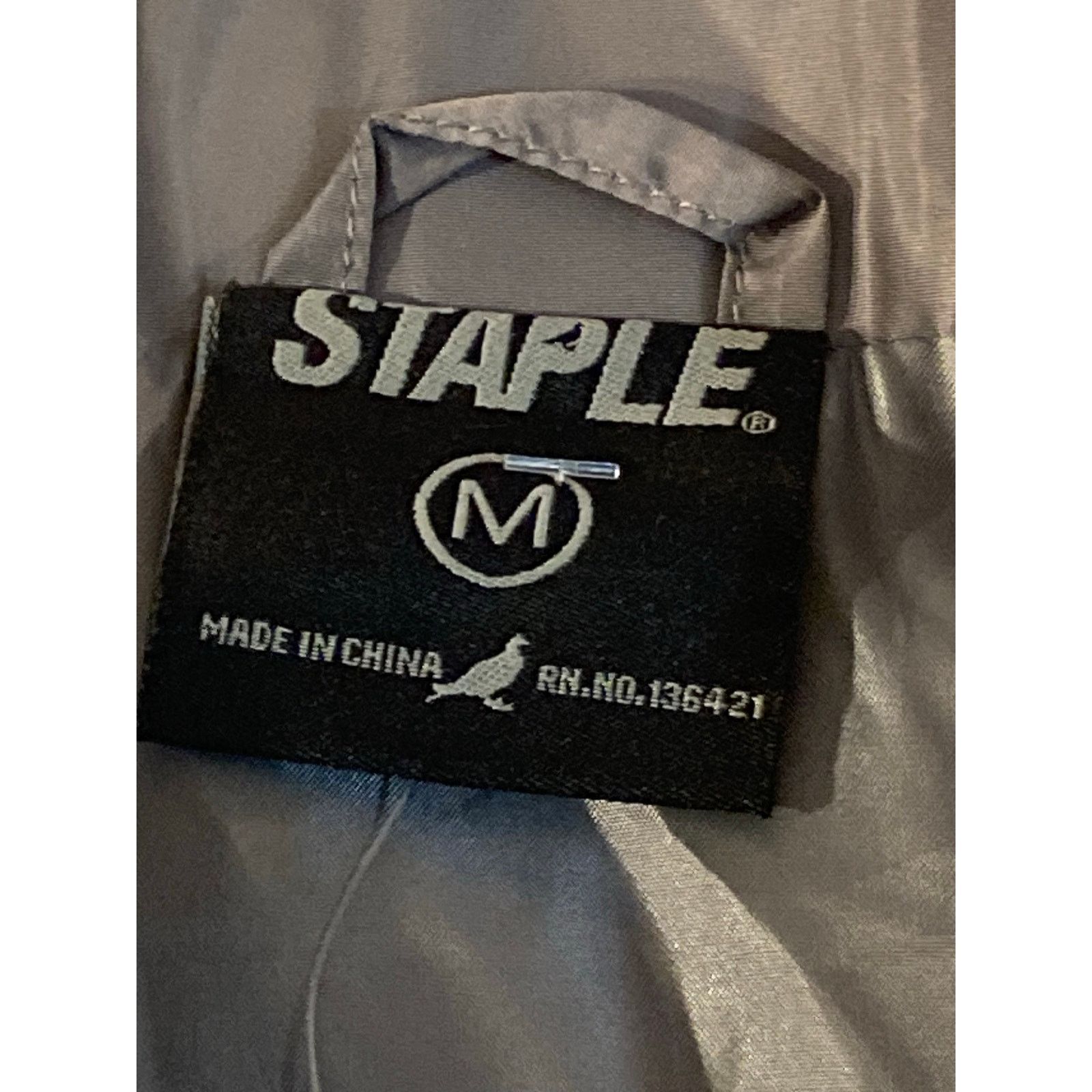 Staple STAPLE Script Logo Coach Jacket Mens M Gray Windbreaker Size US M / EU 48-50 / 2 - 6 Thumbnail