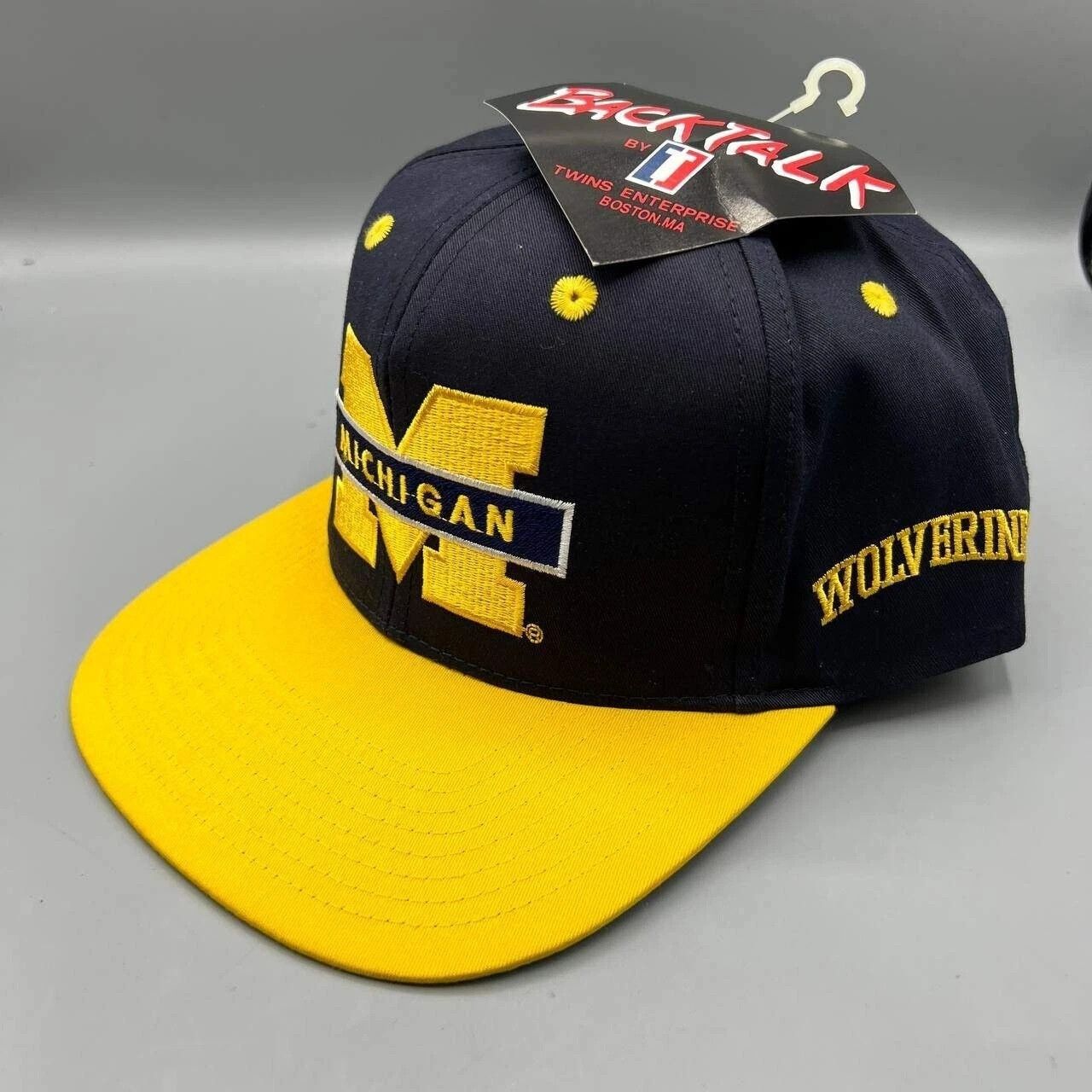 Twins Enterprise Inc. × Vintage Michigan Wolverines Hat Men Twins Enterprise Snap Back Cap Size ONE SIZE - 3 Thumbnail