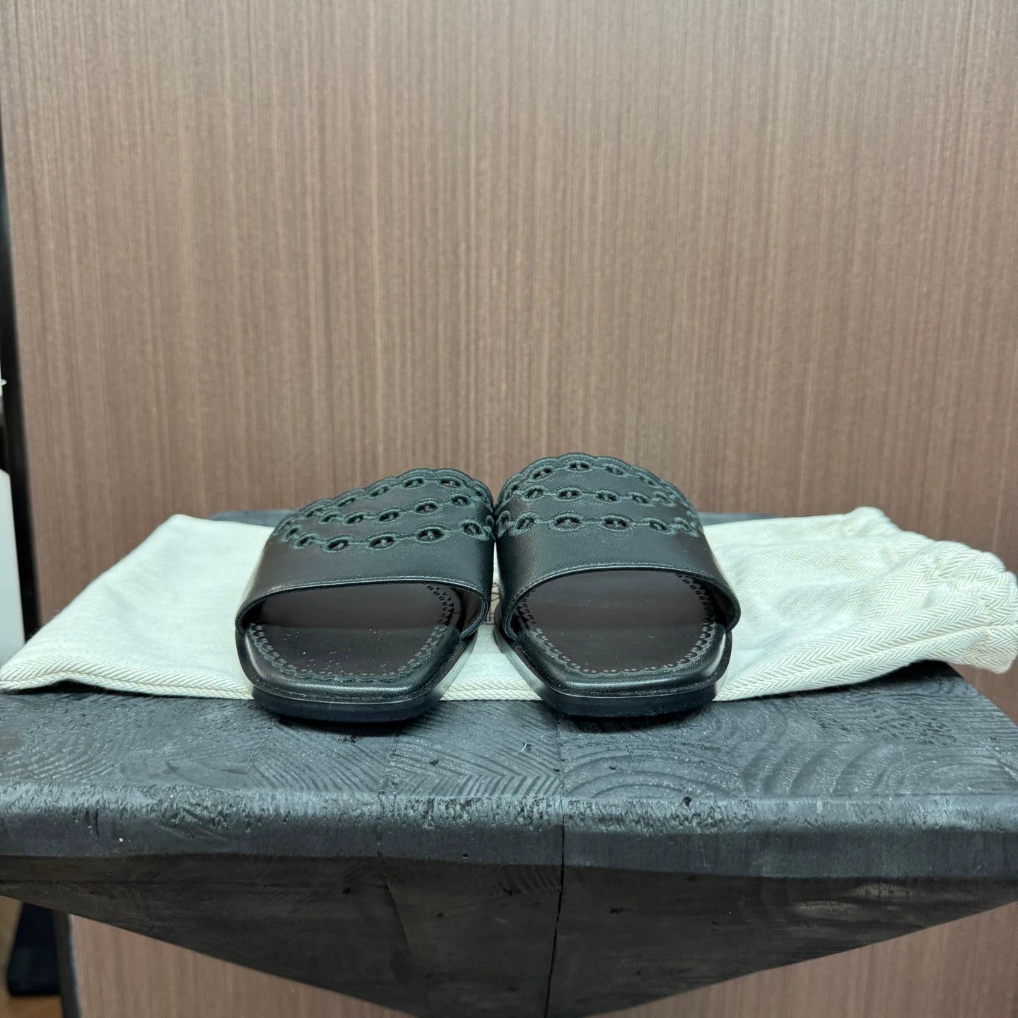 Hermes HERMES Cutout Slippers 38 EU New Size US 7.5 / IT 37.5 - 3 Thumbnail