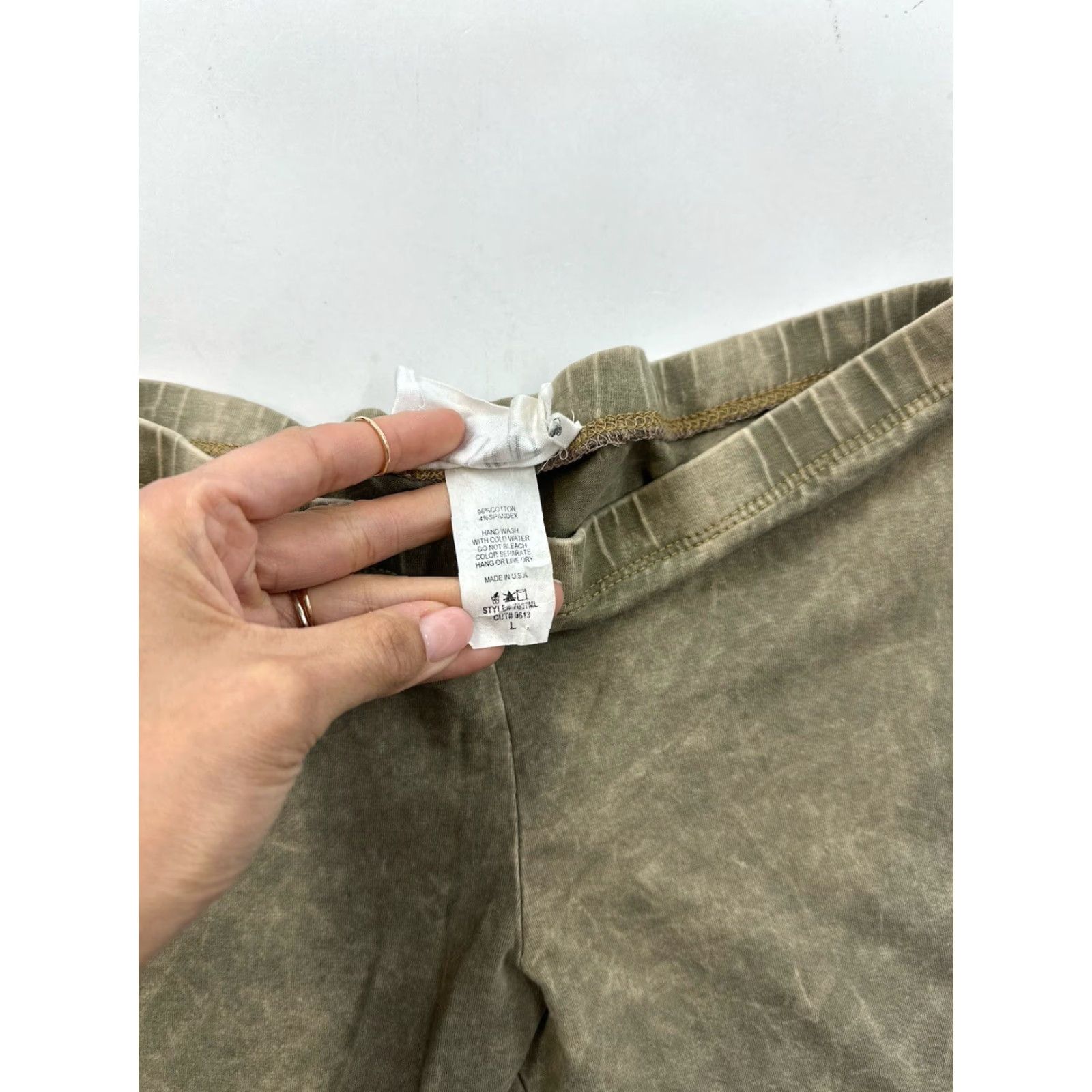 Vintage VINTAGE Milkyway Leggings Women’s L Large Green Tie Dye Size 36" / US 14 / IT 50 - 4 Thumbnail