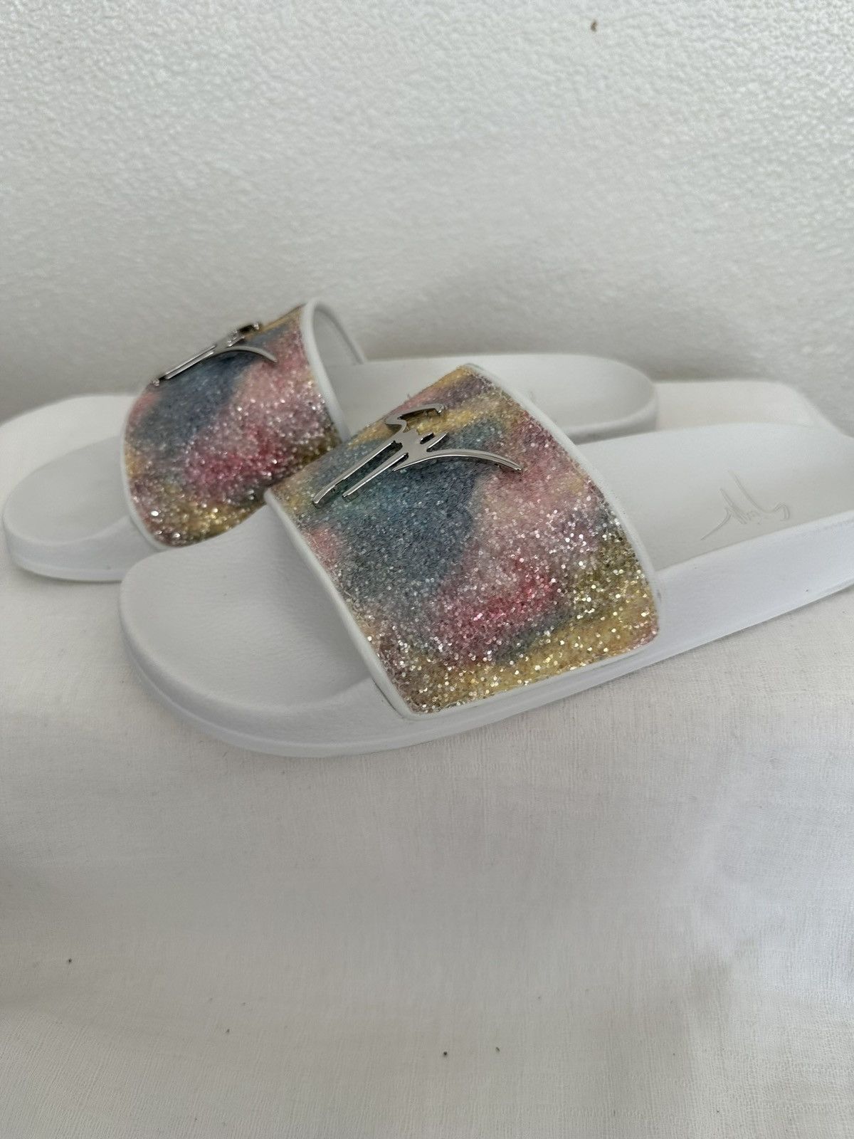 Giuseppe Zanotti Glitter Slippers/Slides Size US 9 / IT 39 - 7 Thumbnail