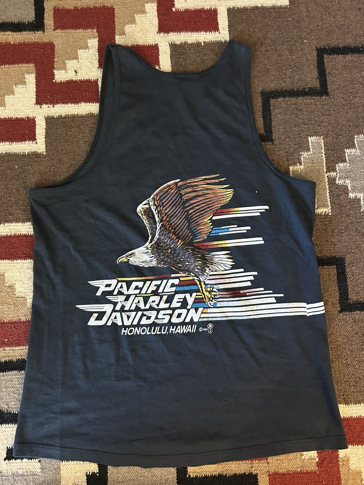 Harley Davidson Vintage 1985 80s Harley Davidson Honolulu HAWAII Shirt Size US M / EU 48-50 / 2 - 3 Thumbnail