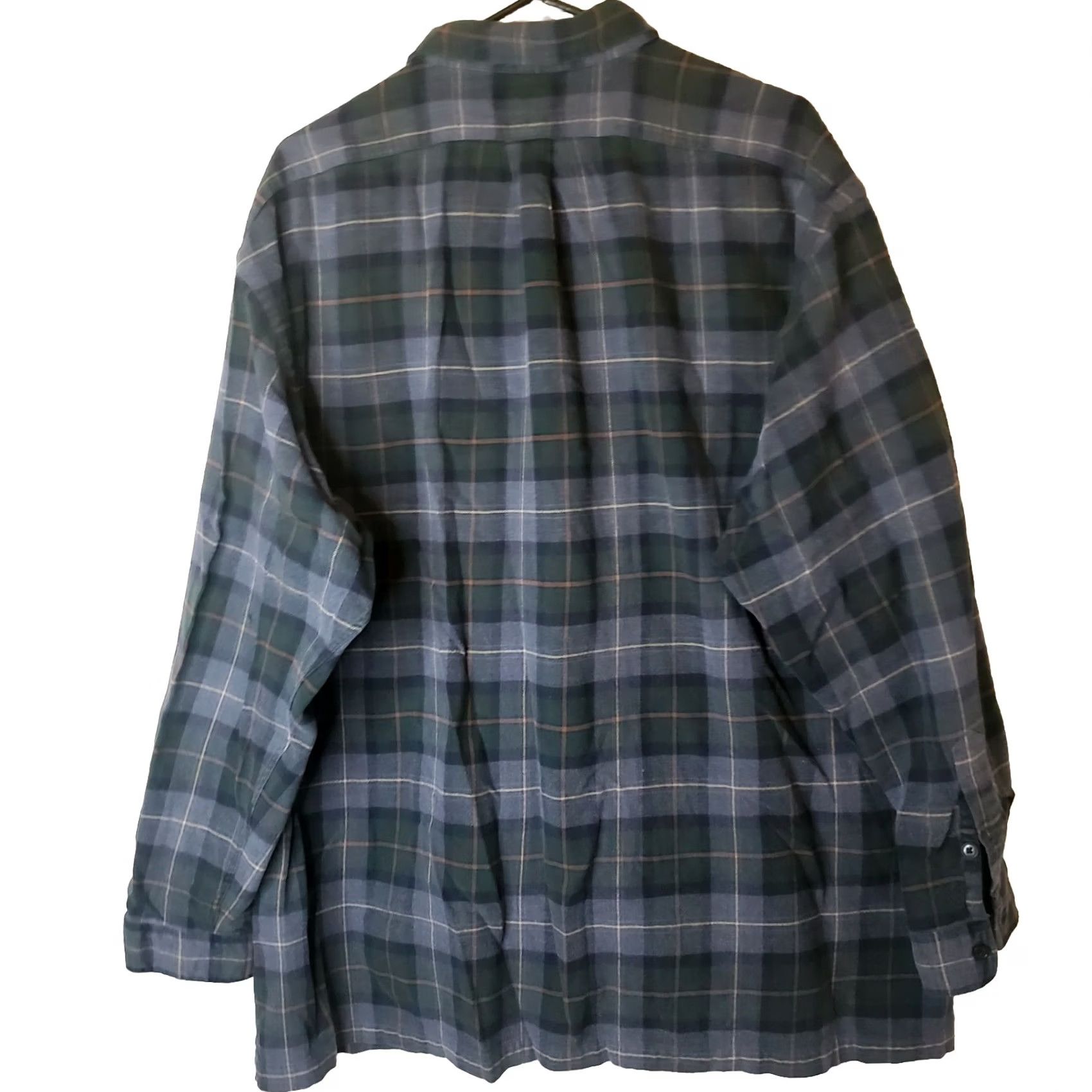 Polo Ralph Lauren POLO Ralph Lauren BENFORD Plaid Button Up Flannel Shirt XXL Gray Green 100% Cotton Mens Size US XXL / EU 58 / 5 - 7 Thumbnail