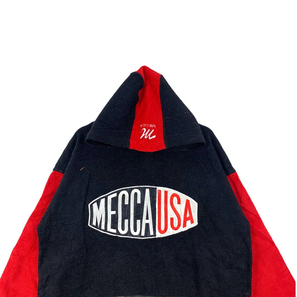 Mecca Vintage MECCA USA Streetwear Big Logo Fleece Hoodie Jumper Size US L / EU 52-54 / 3 - 4 Thumbnail