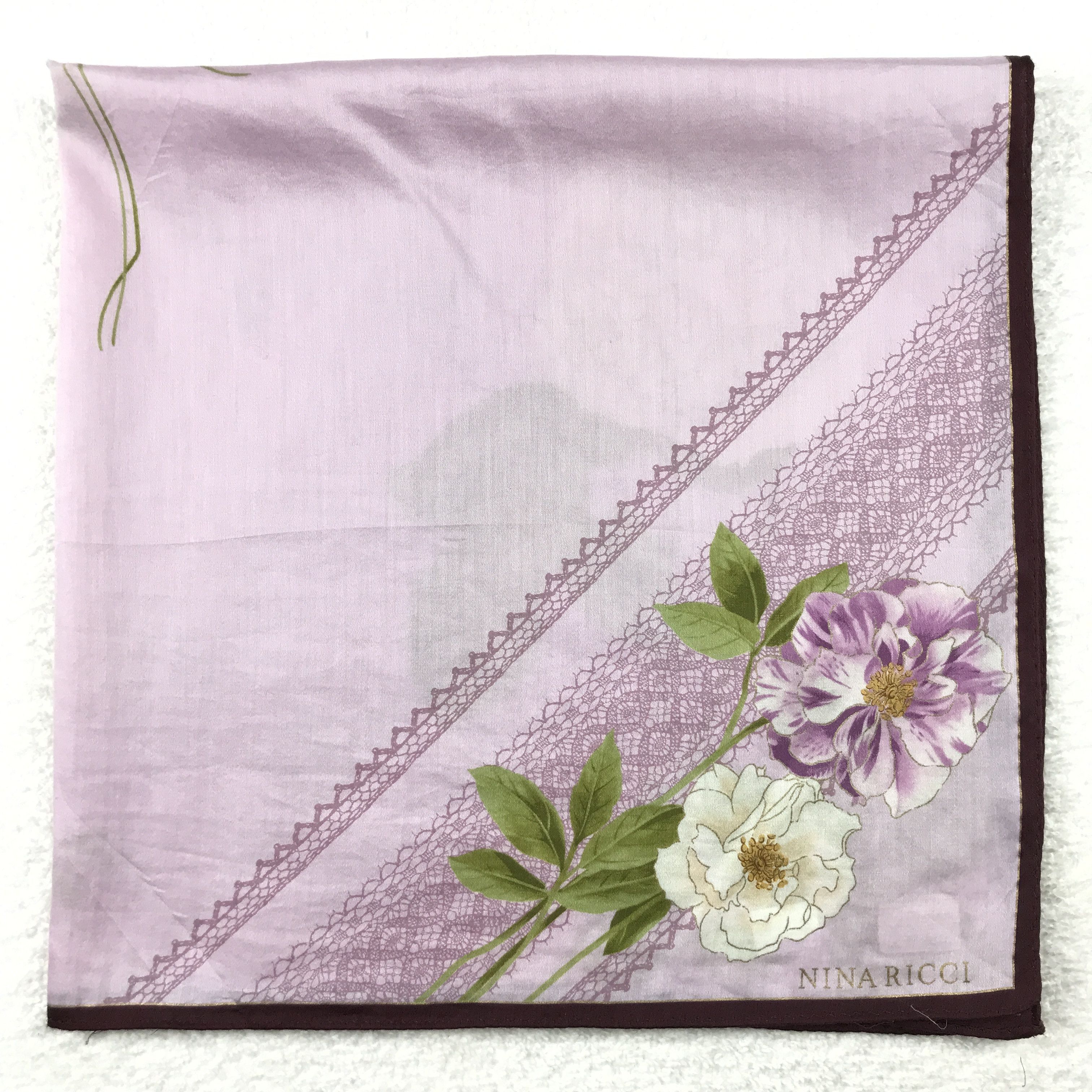 Designer × Japanese Brand × Vintage Vintage Nina Ricci Bandana Neckerchief Handkerchief Size ONE SIZE - 2 Thumbnail