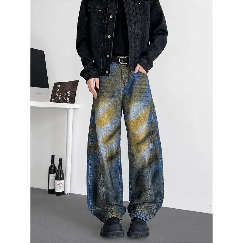 Japanese Brand Retro loose inverted wide leg jeans Size US 32 / EU 48 - 6 Thumbnail
