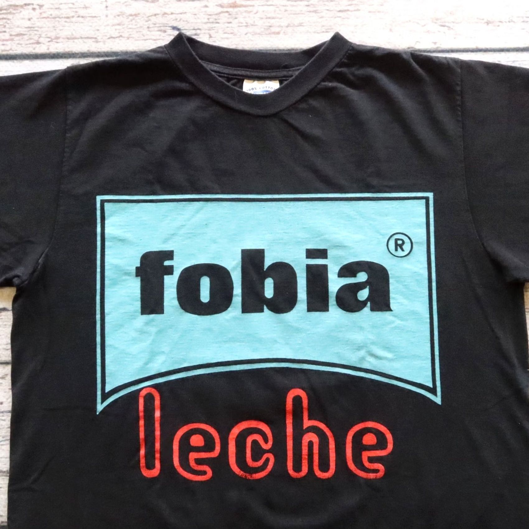 Vintage Vintage Fobia Leche Tour Tijuana '94 Mexican Roc Band Tshirt XL Black Nike Shirt Mens Size US XL / EU 56 / 4 - 3 Thumbnail