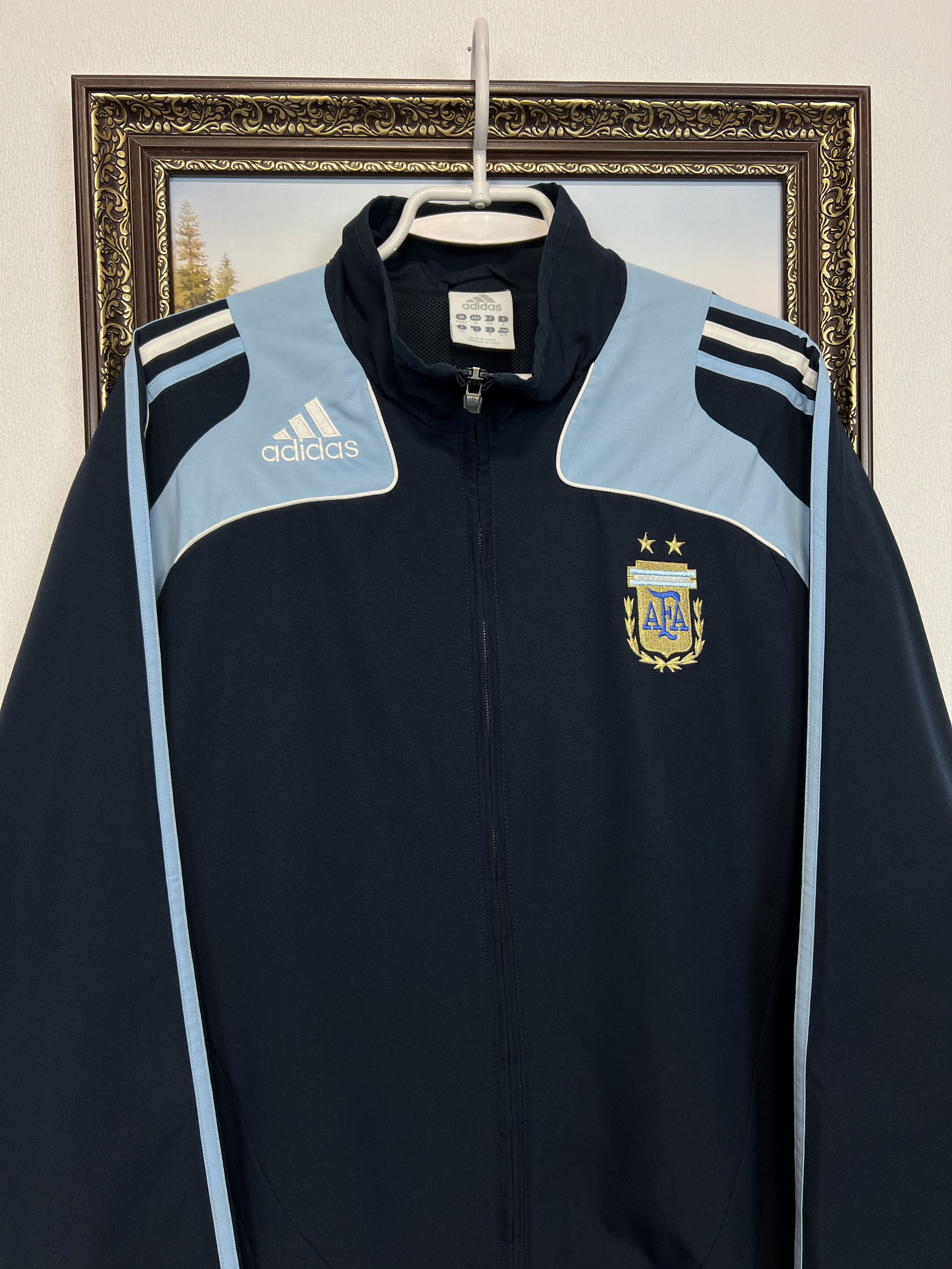 Adidas Vintage Argentina Football Jacket Soccer Track Top National Size US M / EU 48-50 / 2 - 2 Thumbnail