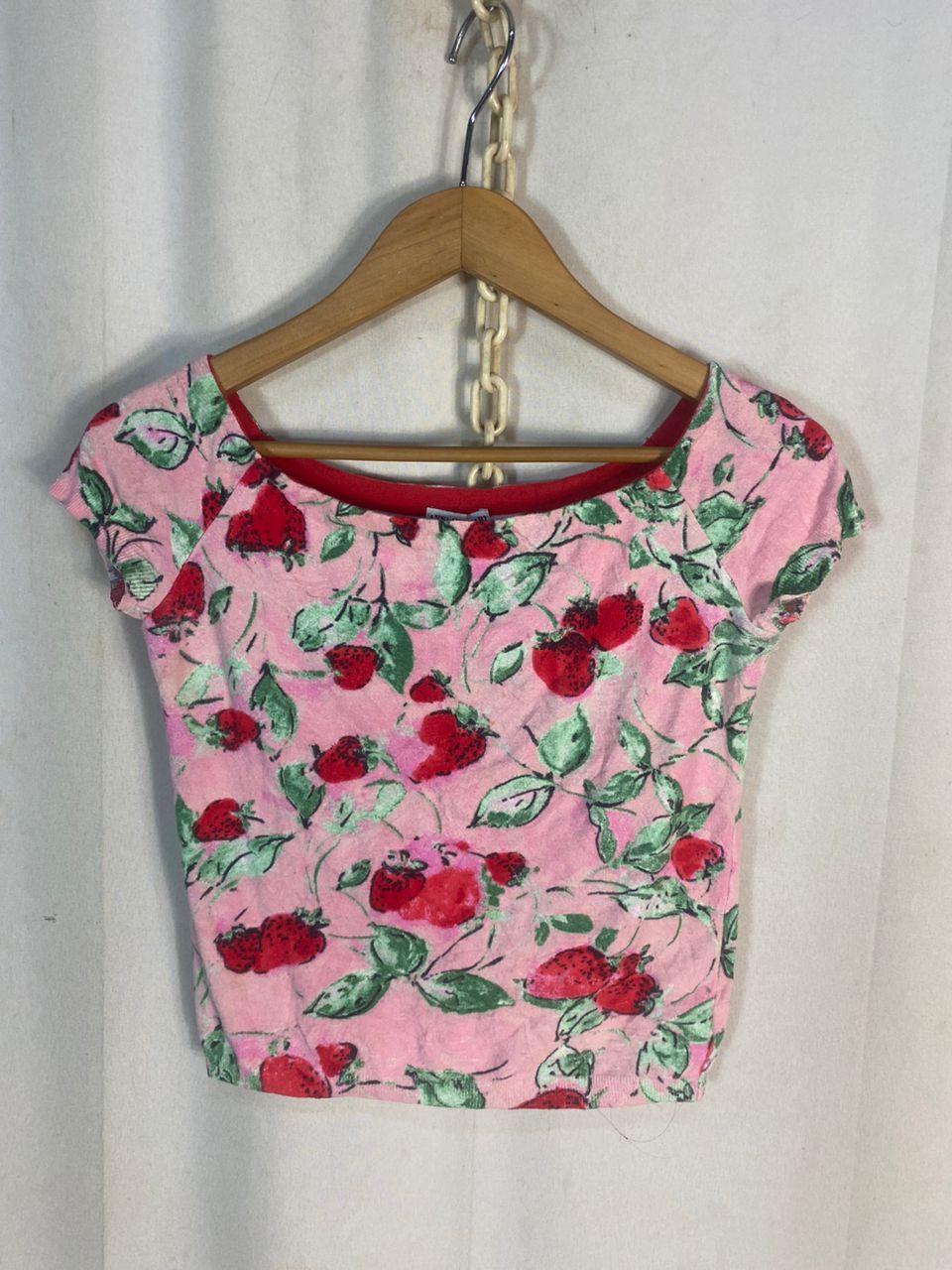 Anna Molinari Vintage Anna molinari fullprint crop shirt Size S / US 4 / IT 40 - 4 Thumbnail