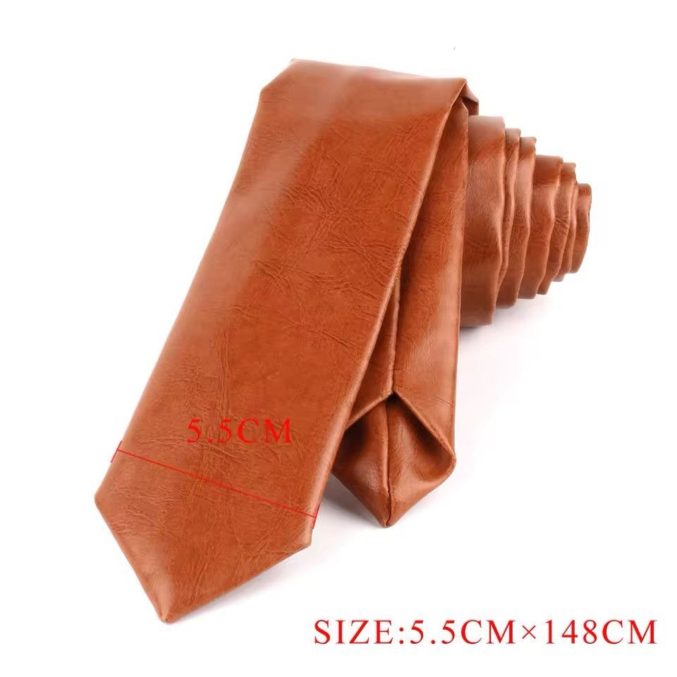 Leather Pu Leather Tie Size ONE SIZE - 2 Thumbnail
