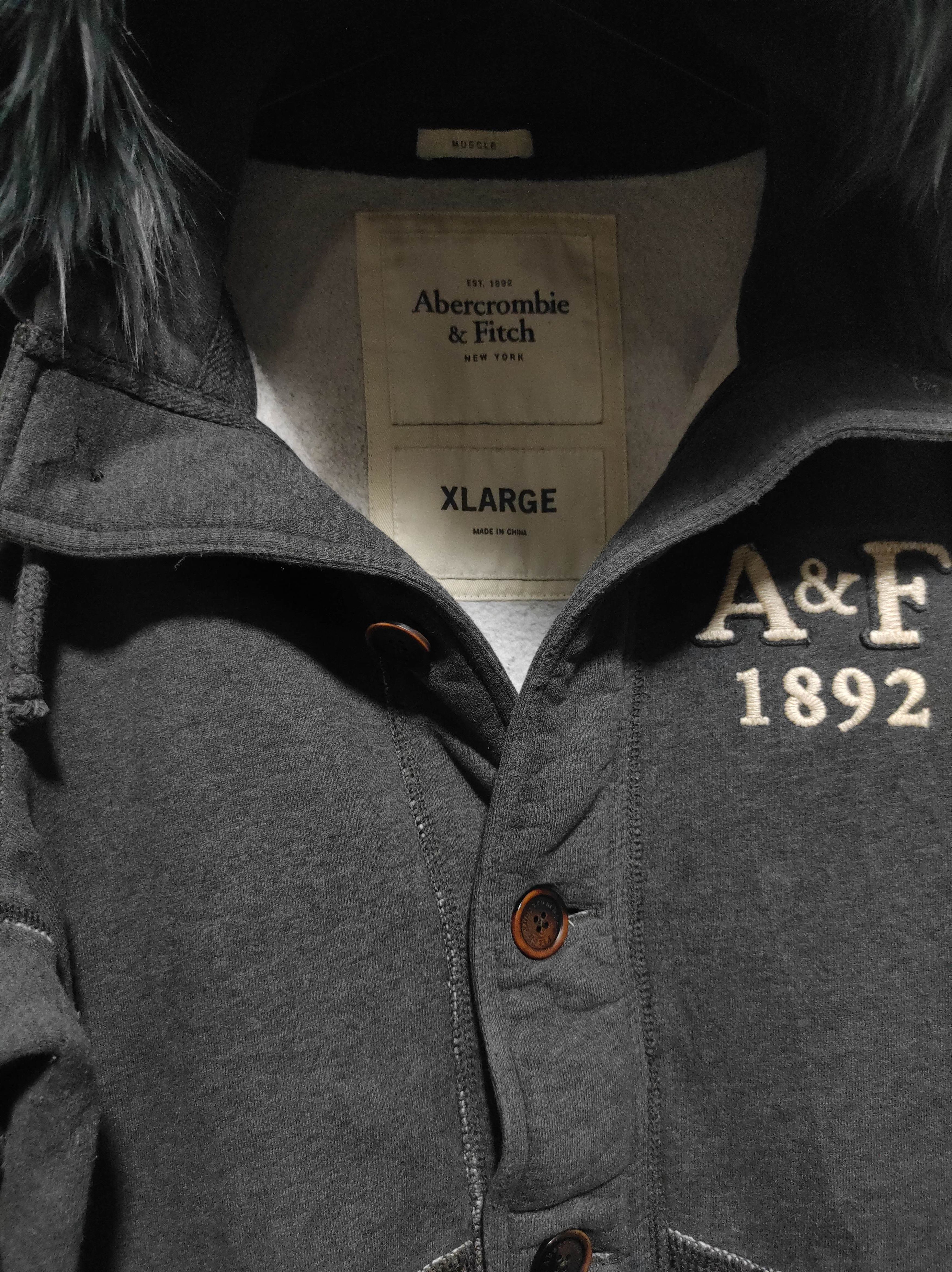 Abercrombie & Fitch Abercrombie button Fur Hoodie LGB IfSixWasNine style Size US XL / EU 56 / 4 - 12 Thumbnail