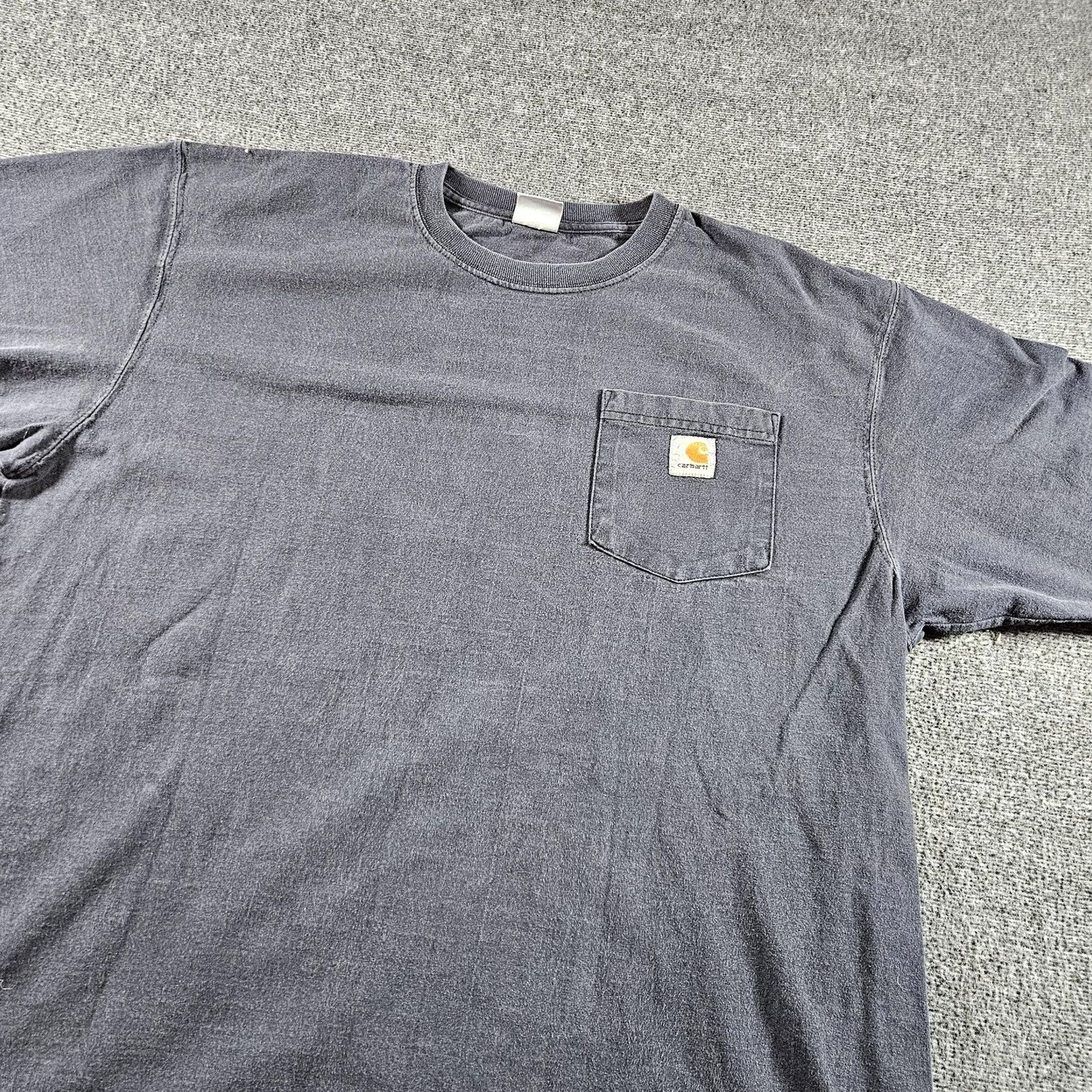 Carhartt Carhartt Shirt Mens L Gray Pocket Logo Workwear Heavyweight Tee T-Shirt Size US L / EU 52-54 / 3 - 3 Thumbnail