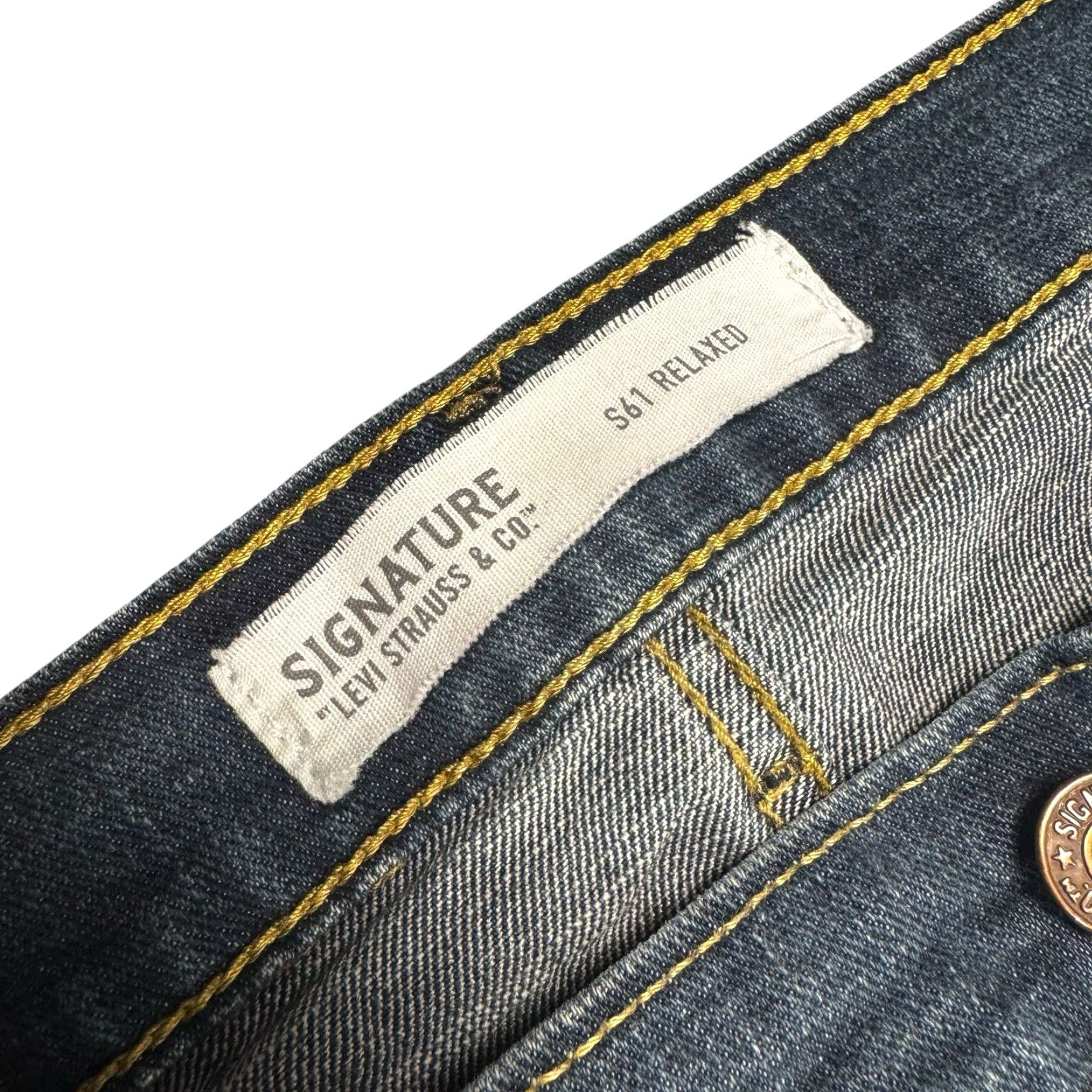 Levi's VINTAGE Levi's Signature S61 Jeans Men's 40x30 Relaxed Straight Grunge Skater Whisker Denim Size US 42 / EU 58 - 3 Thumbnail