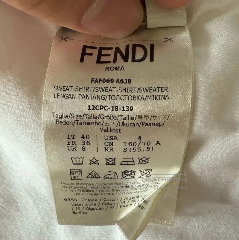 Fendi Fendi Women's White Cotton Jacket . Size XXS / US 00 / IT 34 - 6 Thumbnail