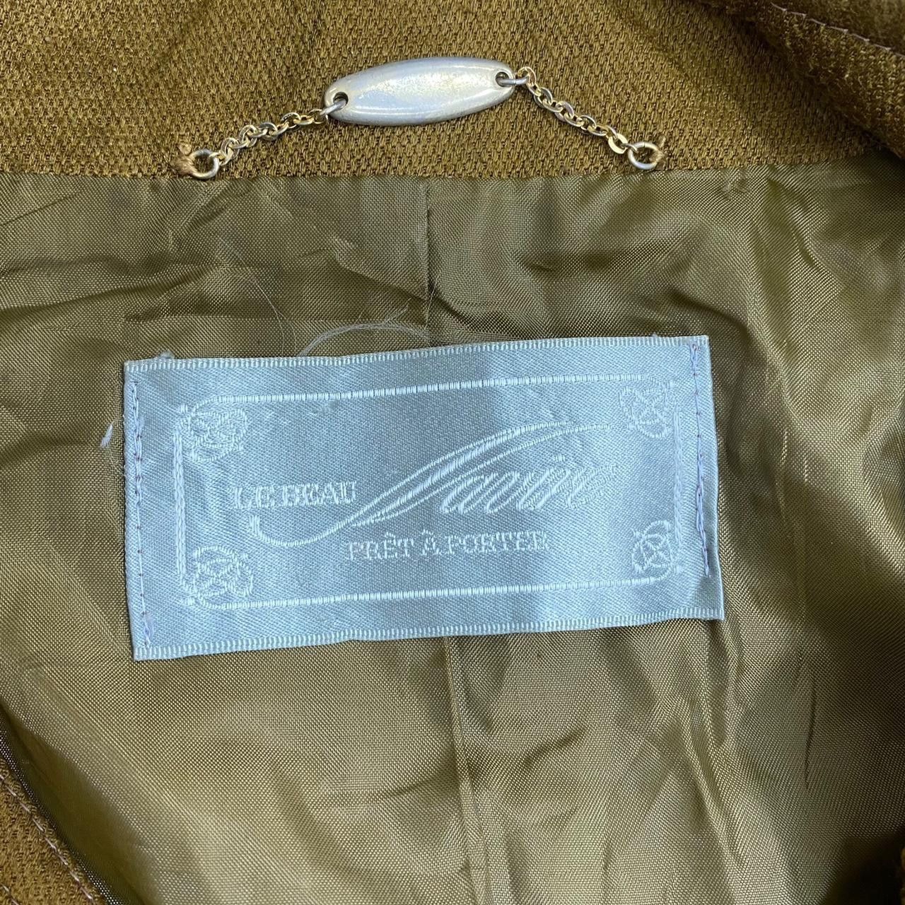 Other Vintage 80’ LE BEAU MARINE Paris Pret A Porter Coat Jacket Size XL / US 12-14 / IT 48-50 - 4 Thumbnail