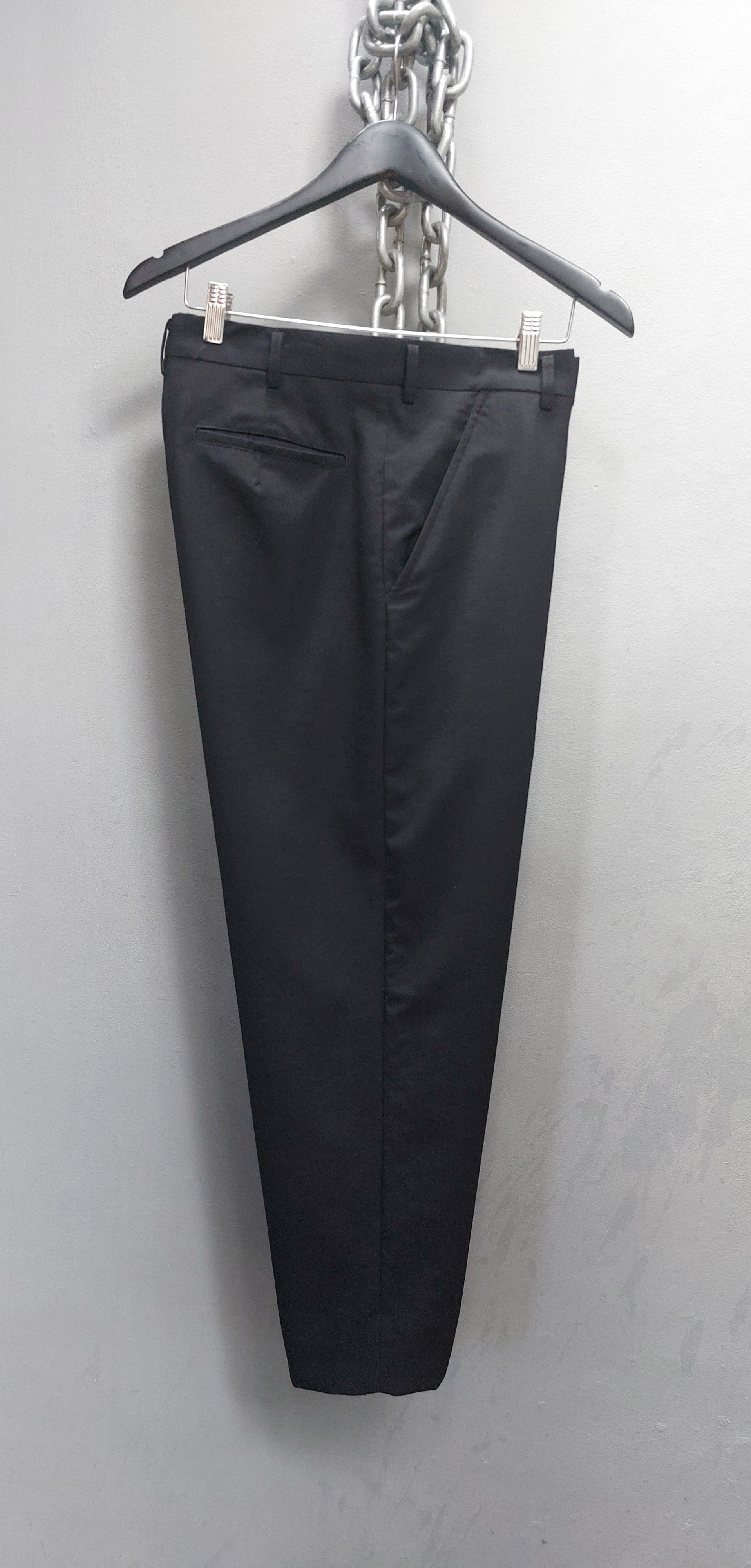 Comme des Garcons Homme Comme des Garcons Homme Plus AD 2012 Flat Front Wool Pants Size US 34 / EU 50 - 13 Thumbnail