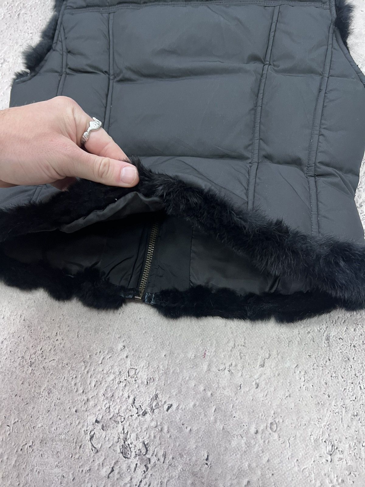 If Six Was Nine × Japanese Brand × Le Grande Bleu (L.G.B.) SALE💣💣 Vintage Fluffy Mohair Fuzzy Drip GUESS Vest Jacket Size S / US 4 / IT 40 - 10 Thumbnail