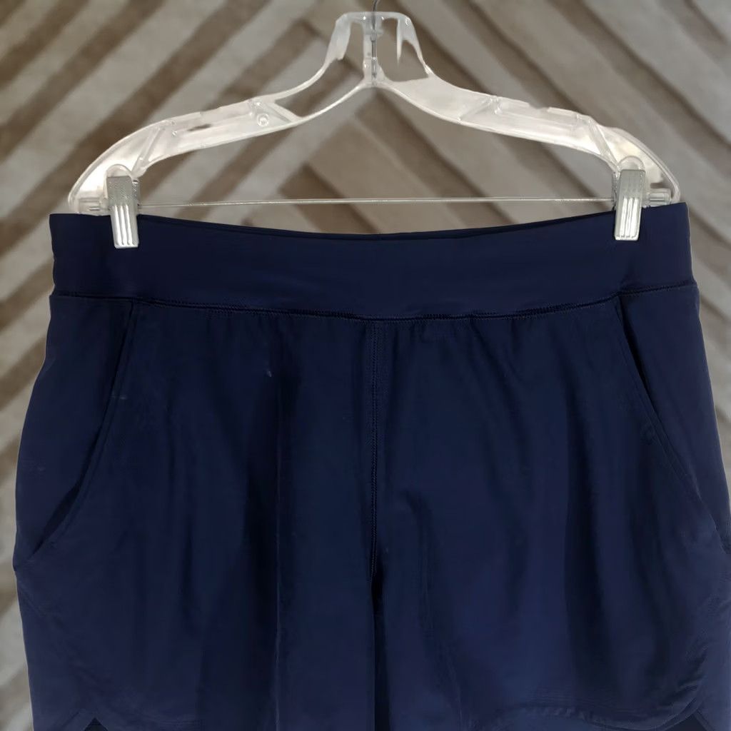 Lands' End VINTAGE Lands' End Womens Navy Blue Active Shorts Size 14 Pockets Liner Size 36" / US 14 / IT 50 - 1 Thumbnail