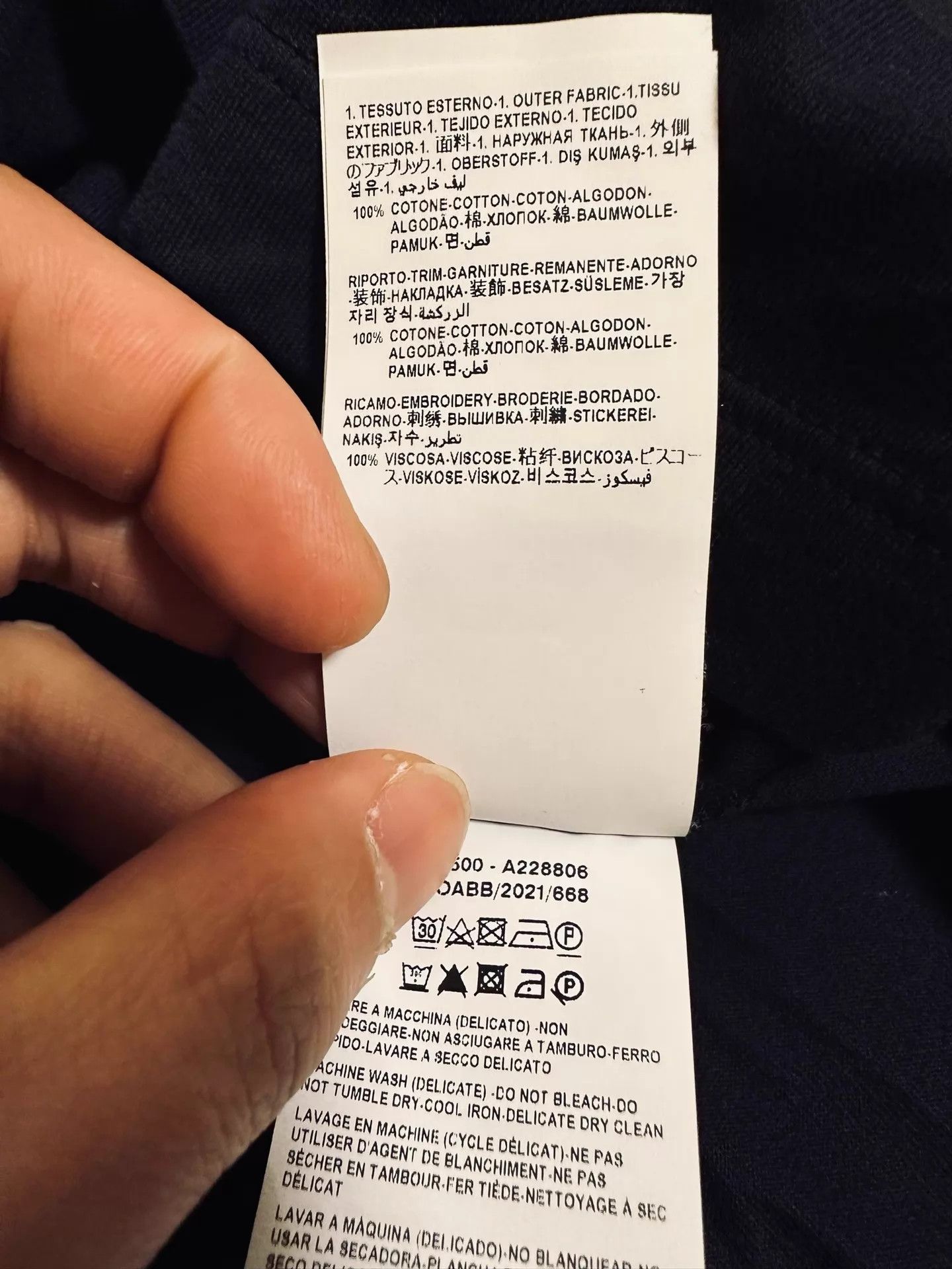 Versace Versace Color Logo Embroidered Short Sleeve T-Shirt Size US XS / EU 42 / 0 - 9 Thumbnail