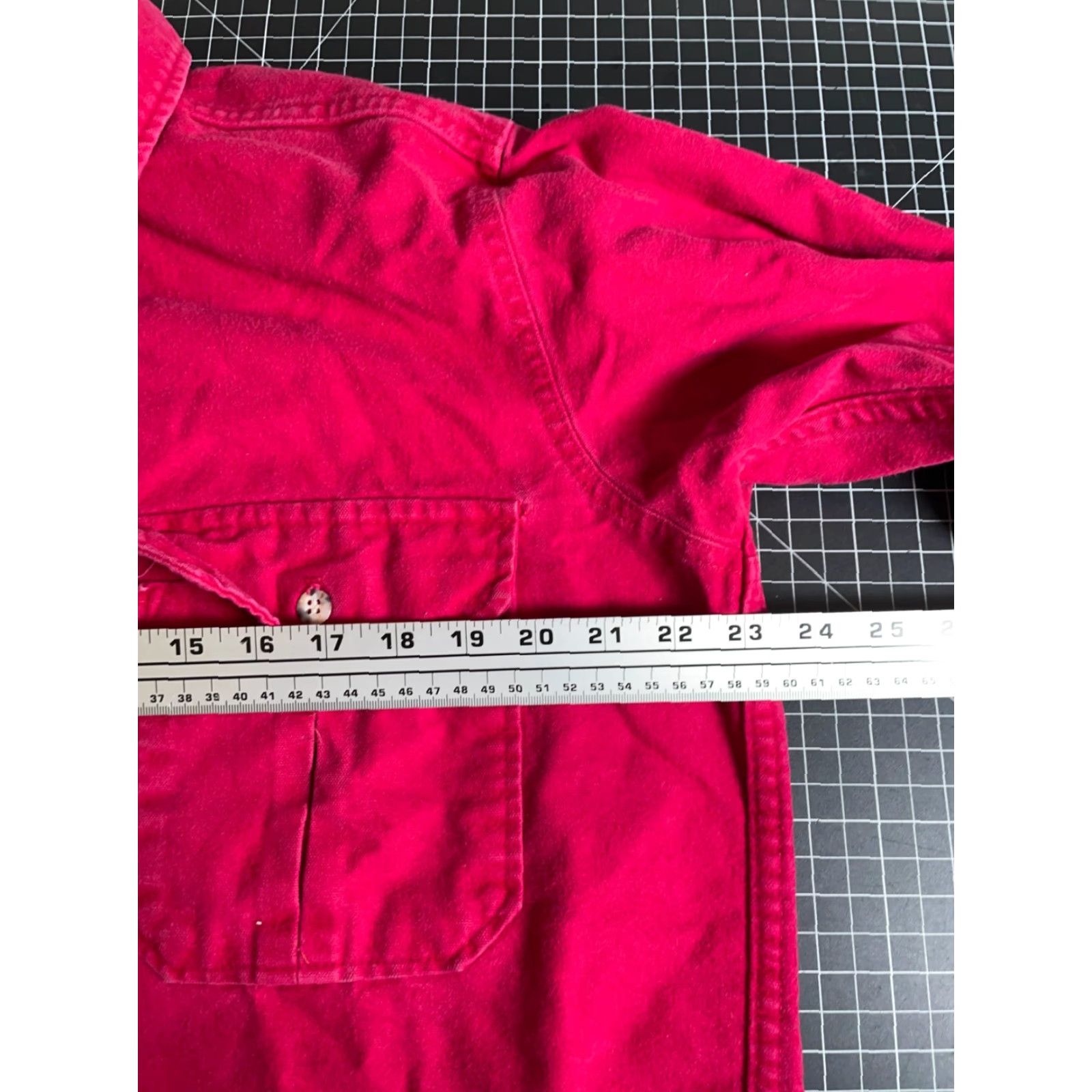 Vintage VINTAGE Five Brother Shirt Mens Large Red Chamois Button-Up Workwear 90s Grunge Retro Solid Pattern Long Sleeve Cotton Size US L / EU 52-54 / 3 - 5 Thumbnail