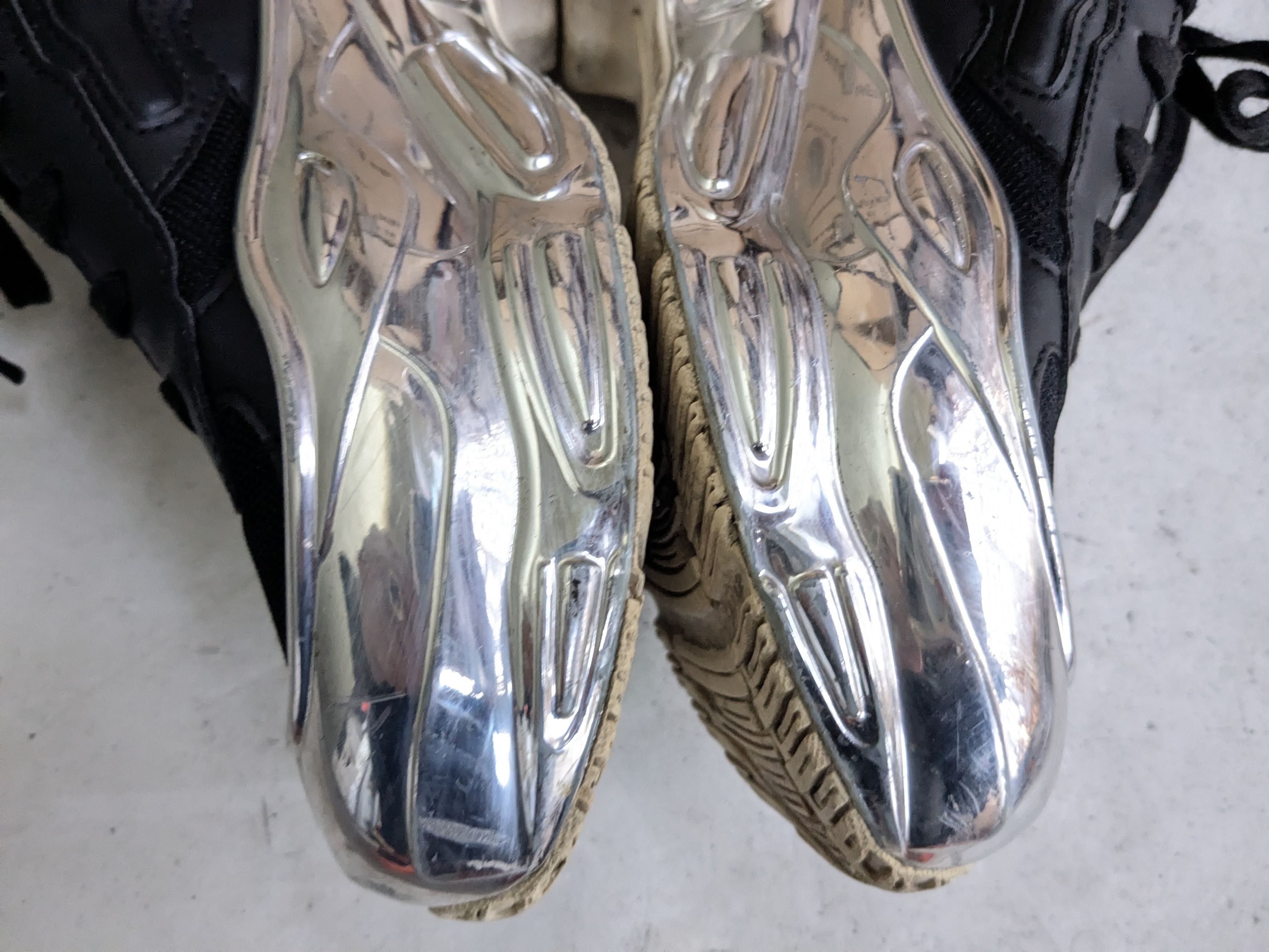 Raf Simons Adidas x Raf Simons Ozweego Mirrored 7.5 Black Silver Size US 7.5 / EU 40-41 - 13 Thumbnail