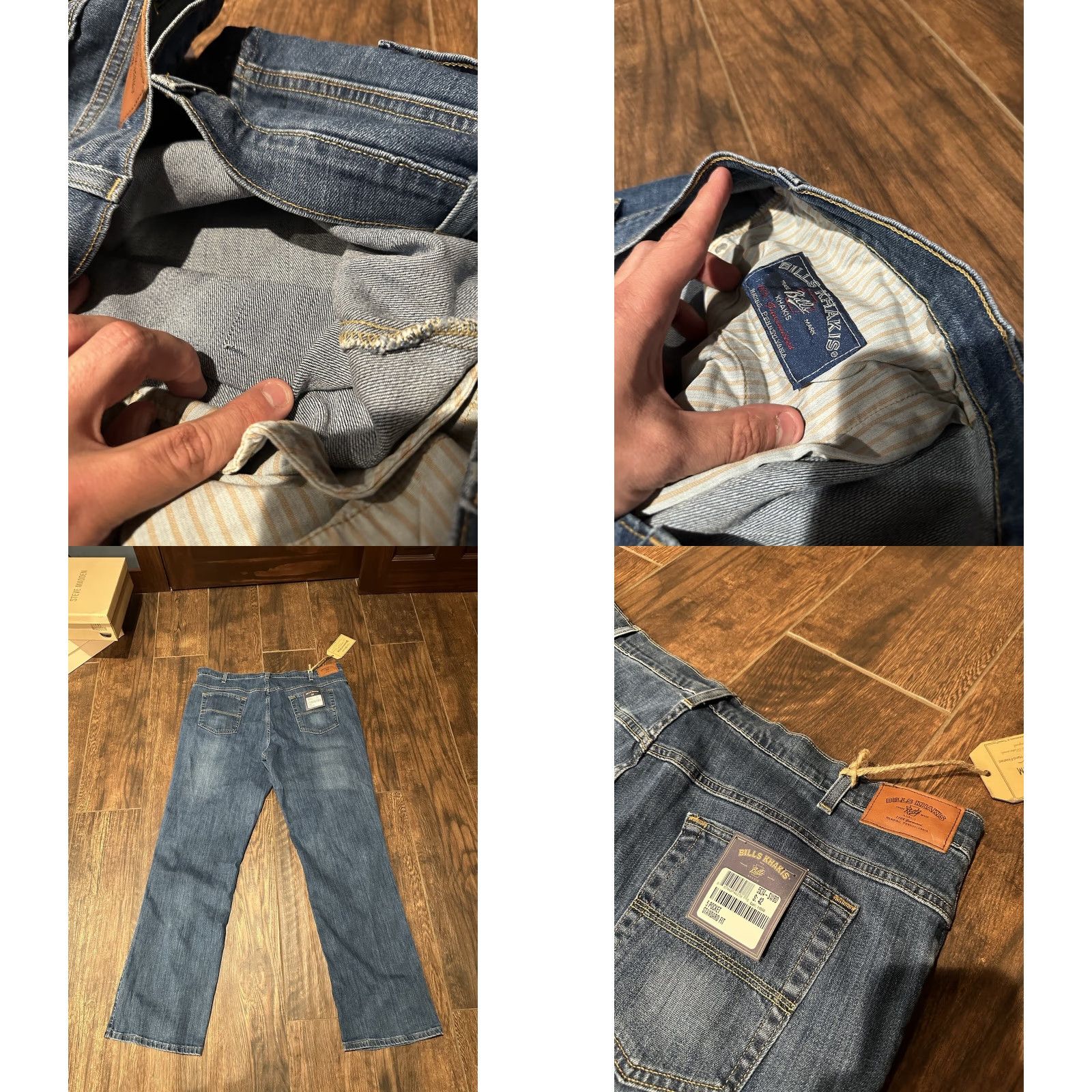 Bills Khakis Bills Khakis Men's 5 Pocket Standard Fit Blue Denim Jeans 42x34 5S32-SWD NWT Size US 42 / EU 58 - 8 Thumbnail