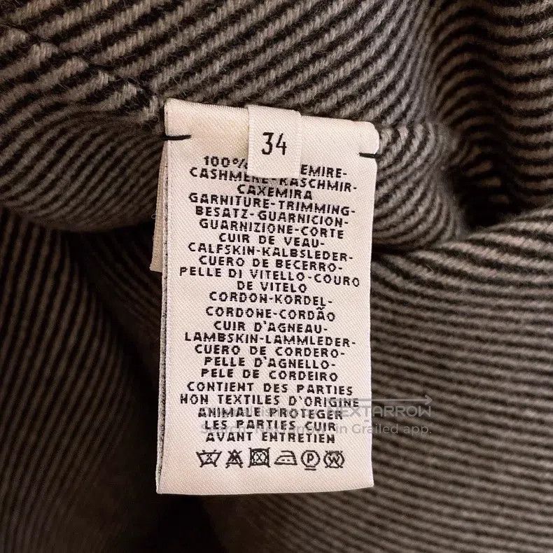 Hermes Hermes Retro checkered striped oversized cashmere coat Size XXS / US 00 / IT 34 - 8 Thumbnail