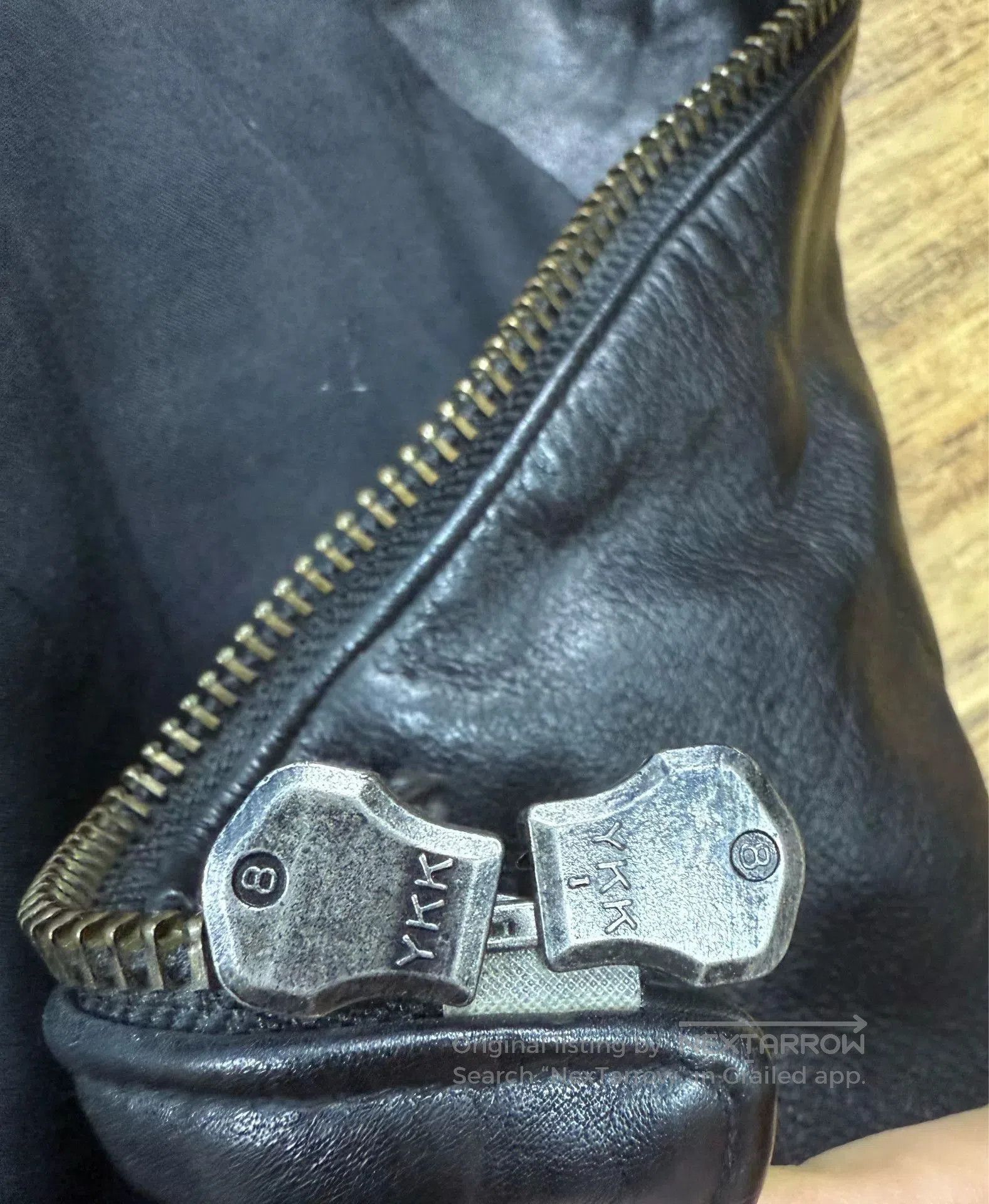 junhashimoto Junhashimoto Men's Leather Motorcycle Jacket. Size US M / EU 48-50 / 2 - 7 Thumbnail
