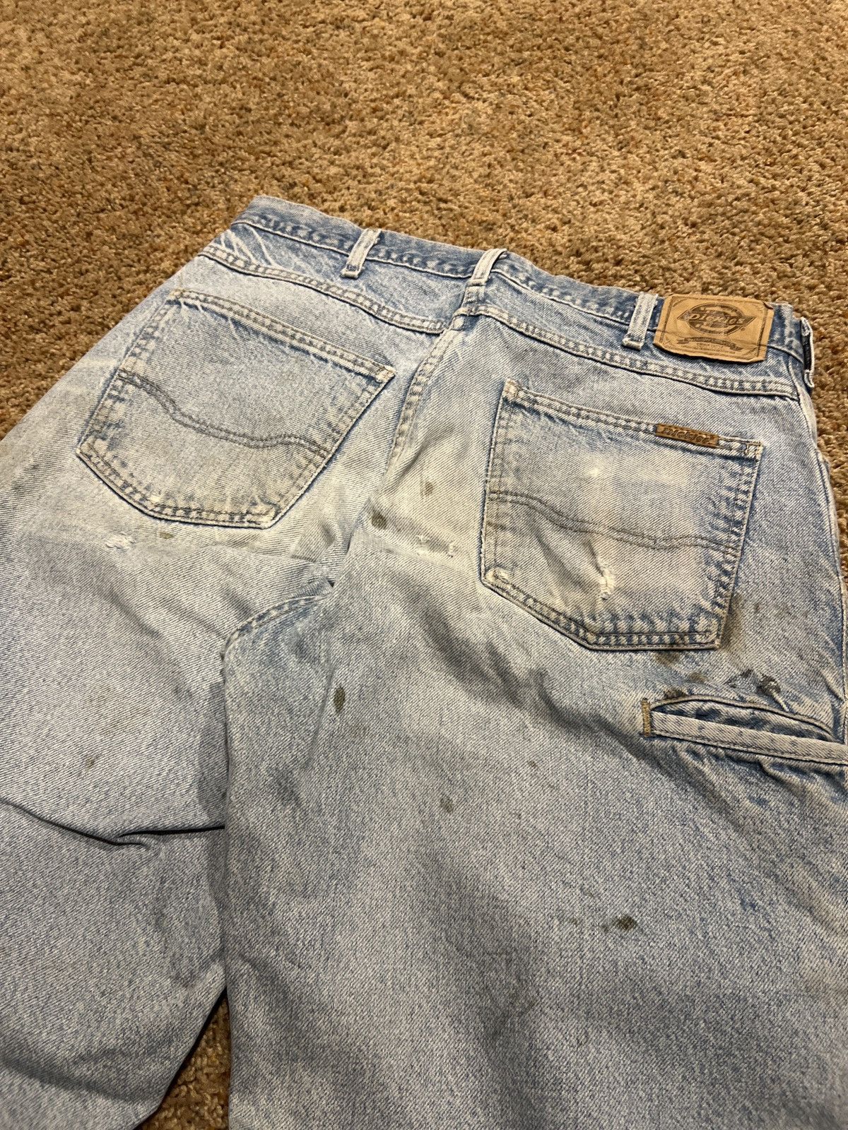 Vintage Vintage Dickies Crazy Distressed Repaired Carpenter Jeans Size US 34 / EU 50 - 9 Thumbnail