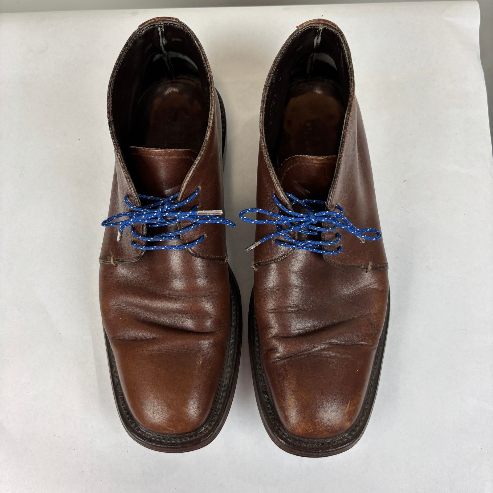 Prada Prada Brown Square Toe Chukka Leather Boots Men's 7 Size US 7 / EU 40 - 6 Thumbnail