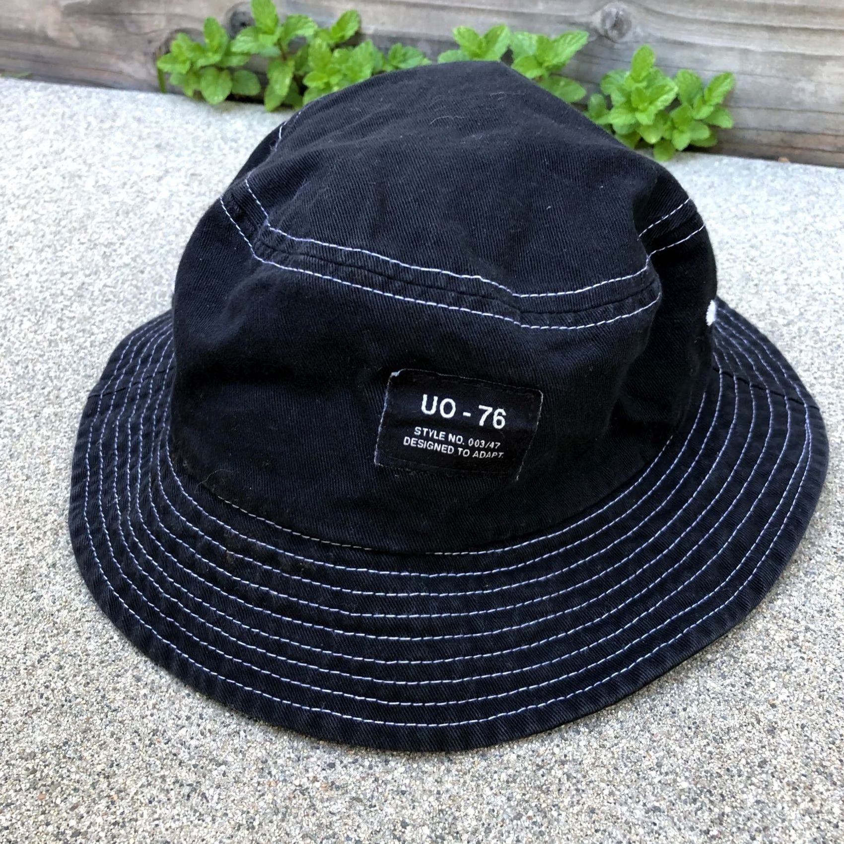 Reason REASON CLOTHING Bucket Hat Men Black One Size Packable Cotton UO-76 Size ONE SIZE - 2 Thumbnail