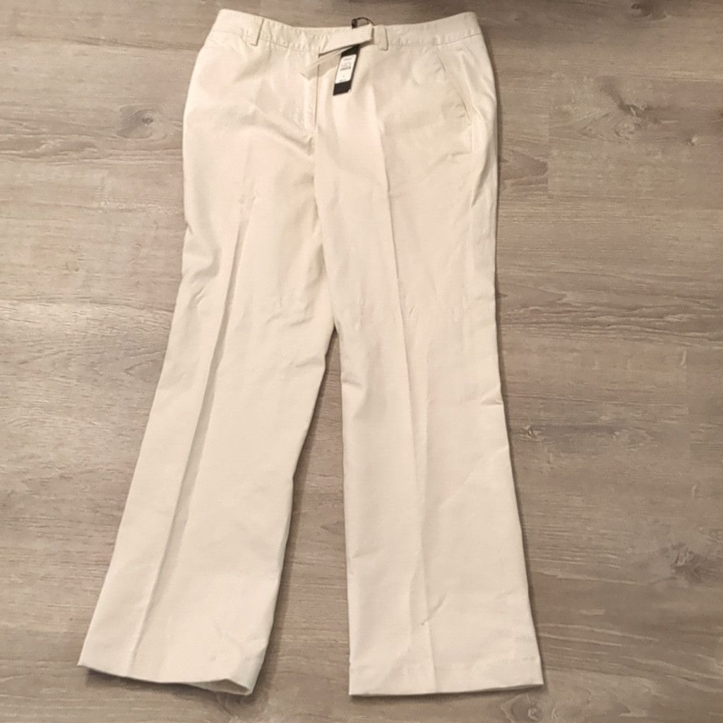 Talbots Talbots heritage crop cream trousers size 6 Size 32" / US 10 / IT 46 - 1 Thumbnail