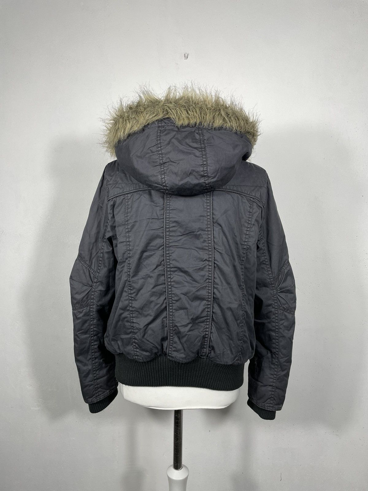 If Six Was Nine × Le Grande Bleu (L.G.B.) VTG If Six Was Nine Style Puffer Bomber Hoodie Retro 00s y2k Size L / US 10 / IT 46 - 4 Thumbnail
